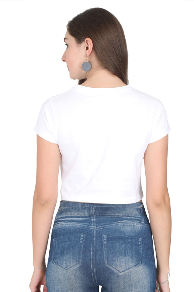 Bloom Like a Rose - Women Crop Top - Embroidery Printed