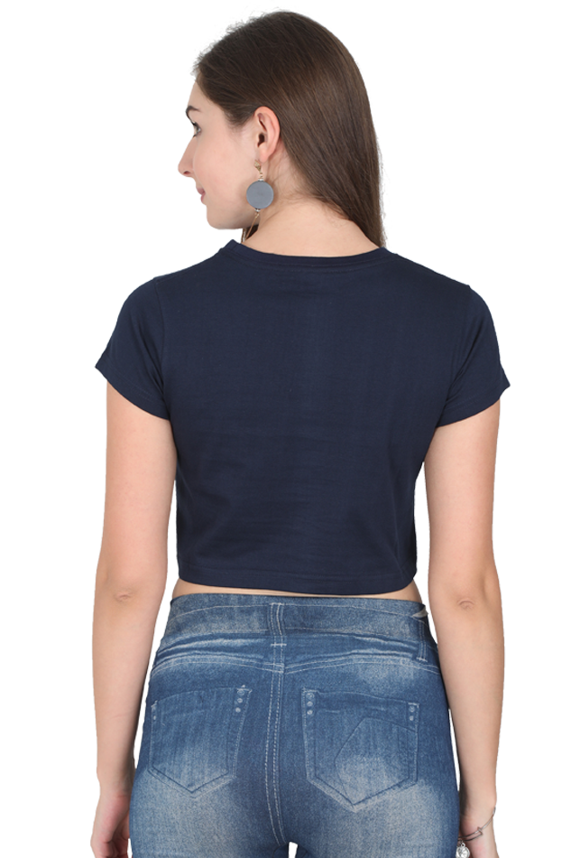 Bloom Like a Rose - Women Crop Top - Embroidery Printed