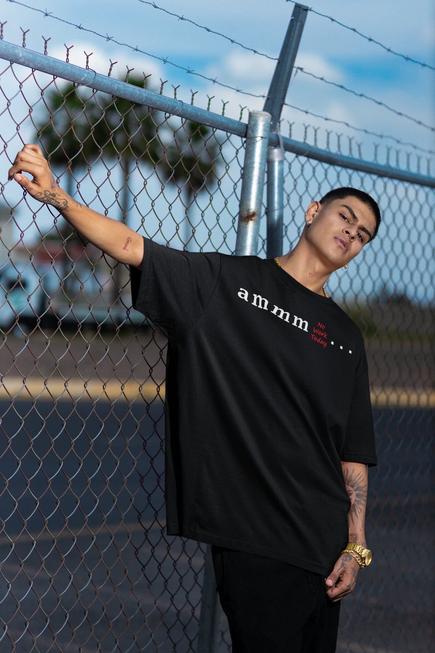 Ammm No Work Today - Men's Oversized Classic T-Shirt