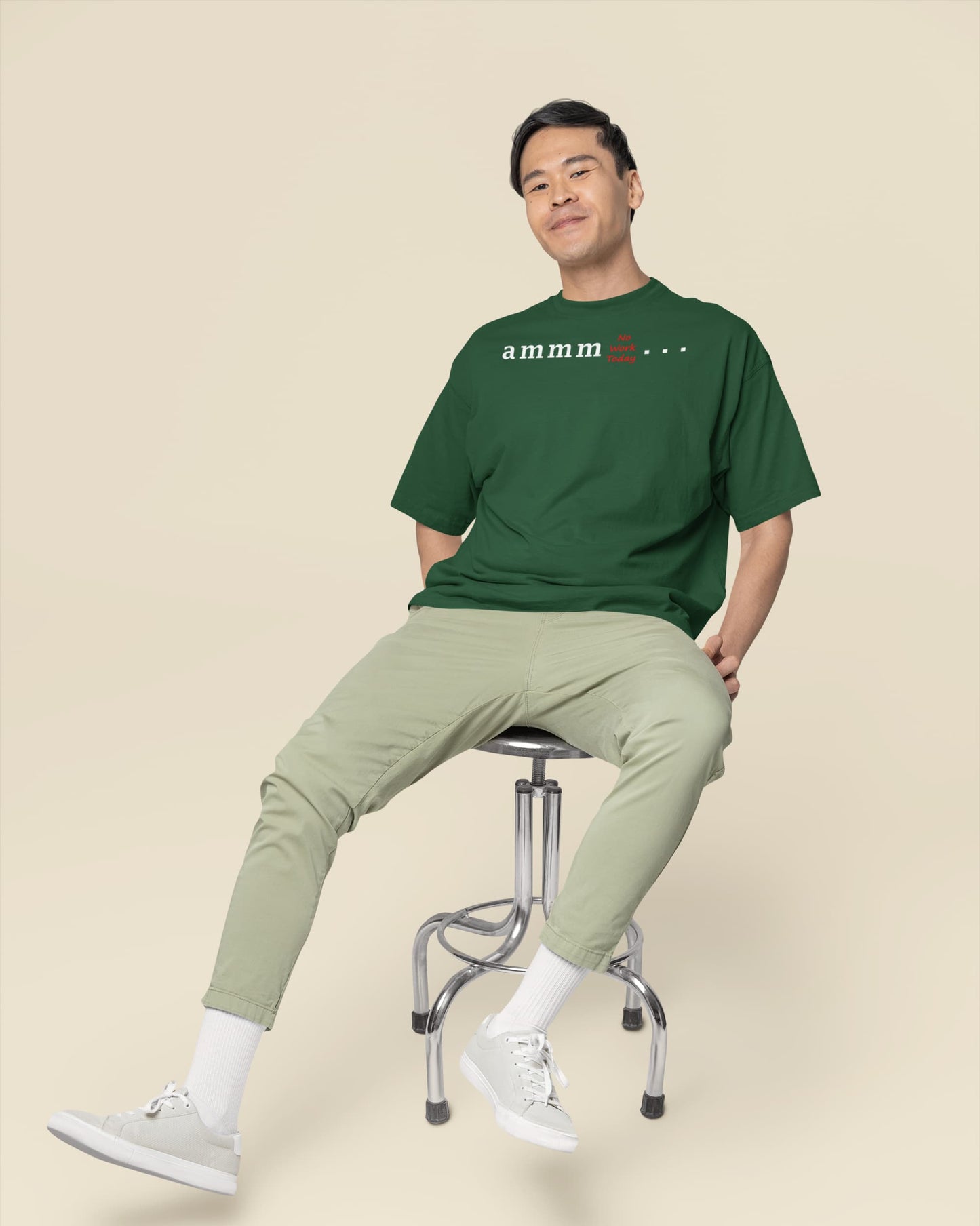 Ammm No Work Today - Men's Oversized Classic T-Shirt