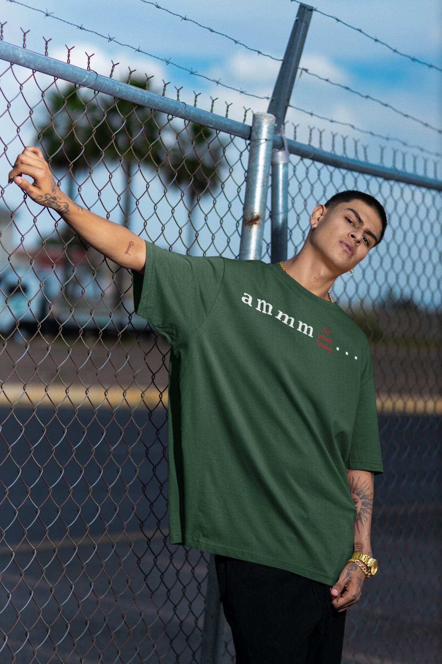 Ammm No Work Today - Men's Oversized Classic T-Shirt