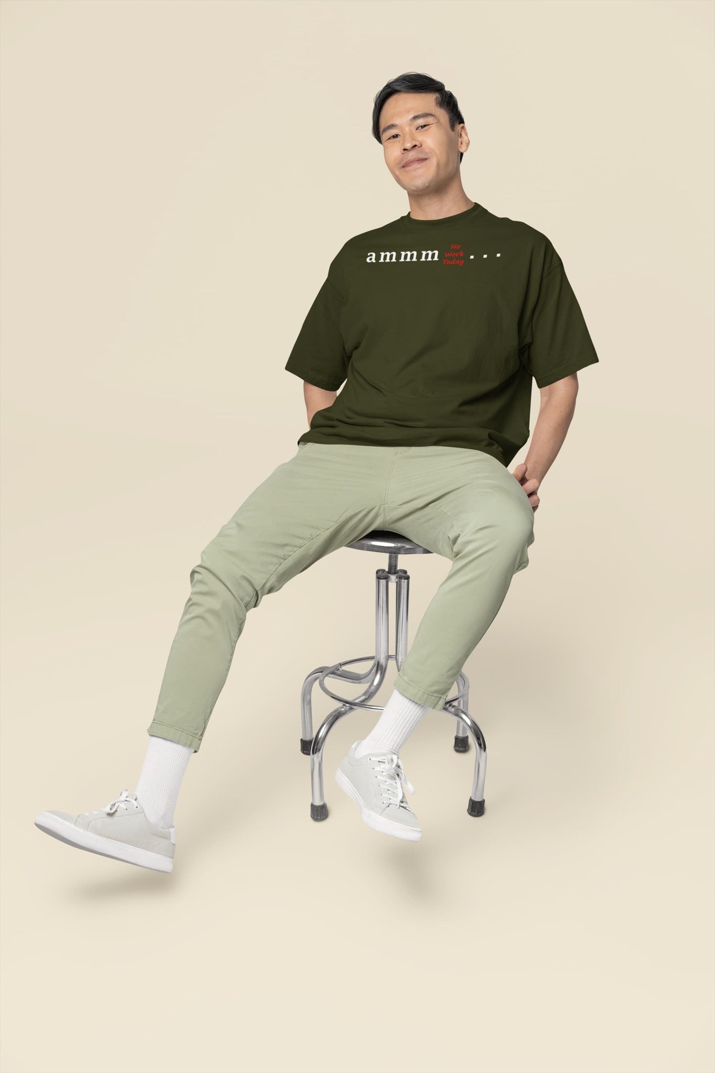 Ammm No Work Today - Men's Oversized Classic T-Shirt