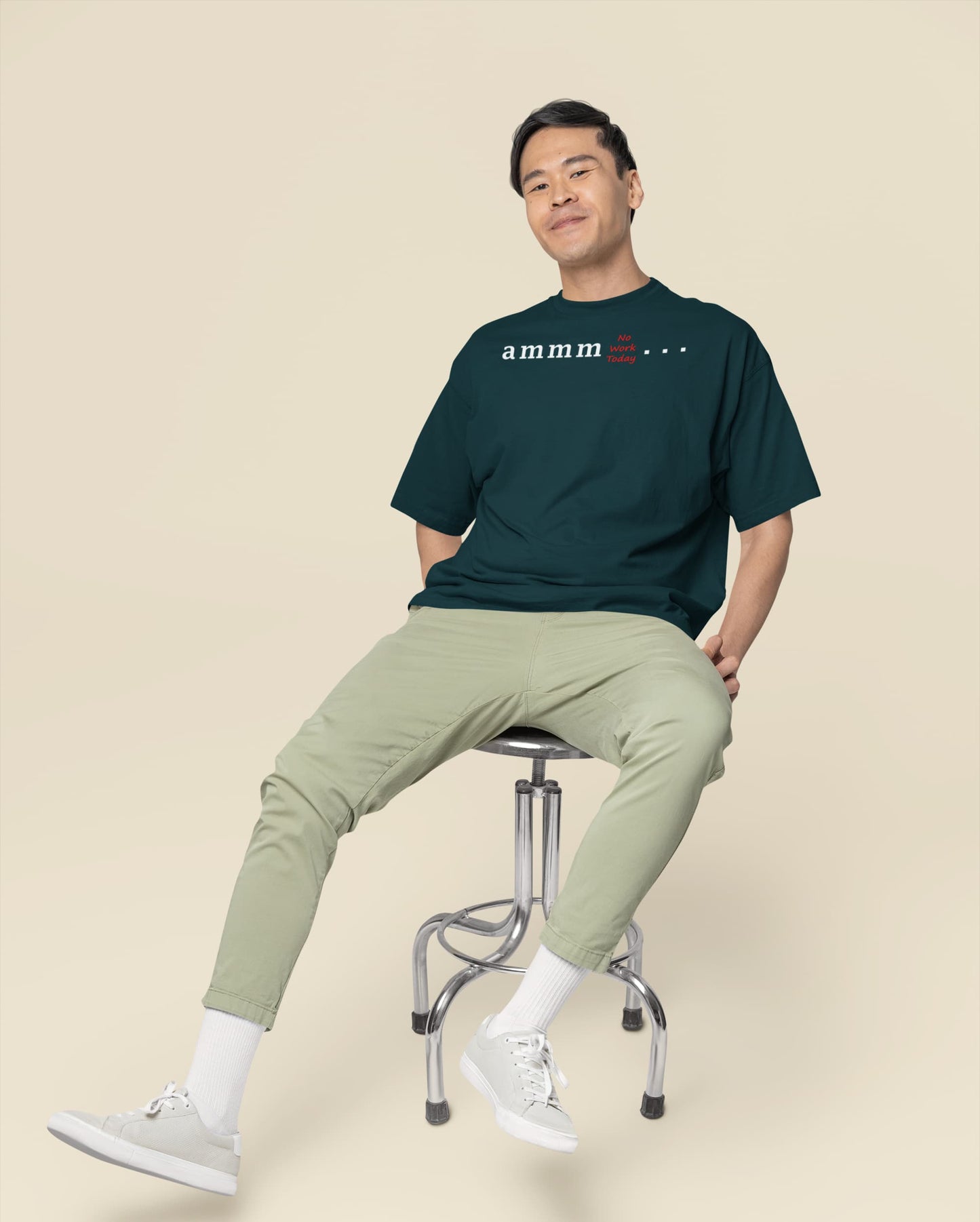 Ammm No Work Today - Men's Oversized Classic T-Shirt