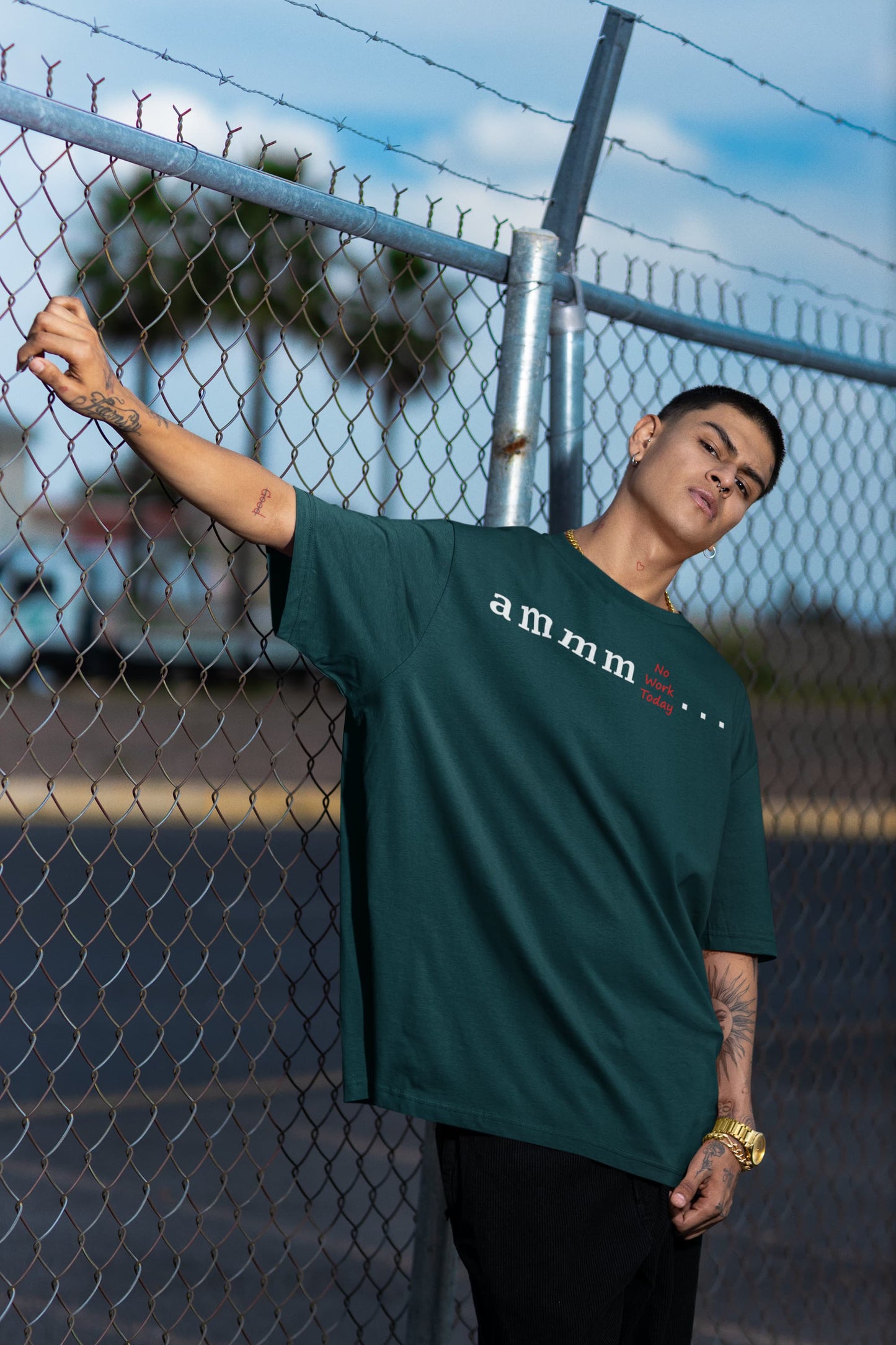 Ammm No Work Today - Men's Oversized Classic T-Shirt