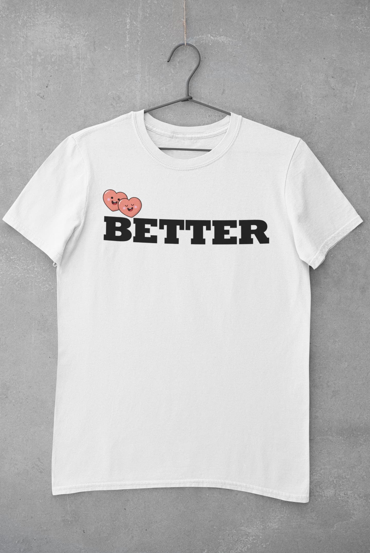 Better Together - Couple Valentines Day T-Shirt Set White