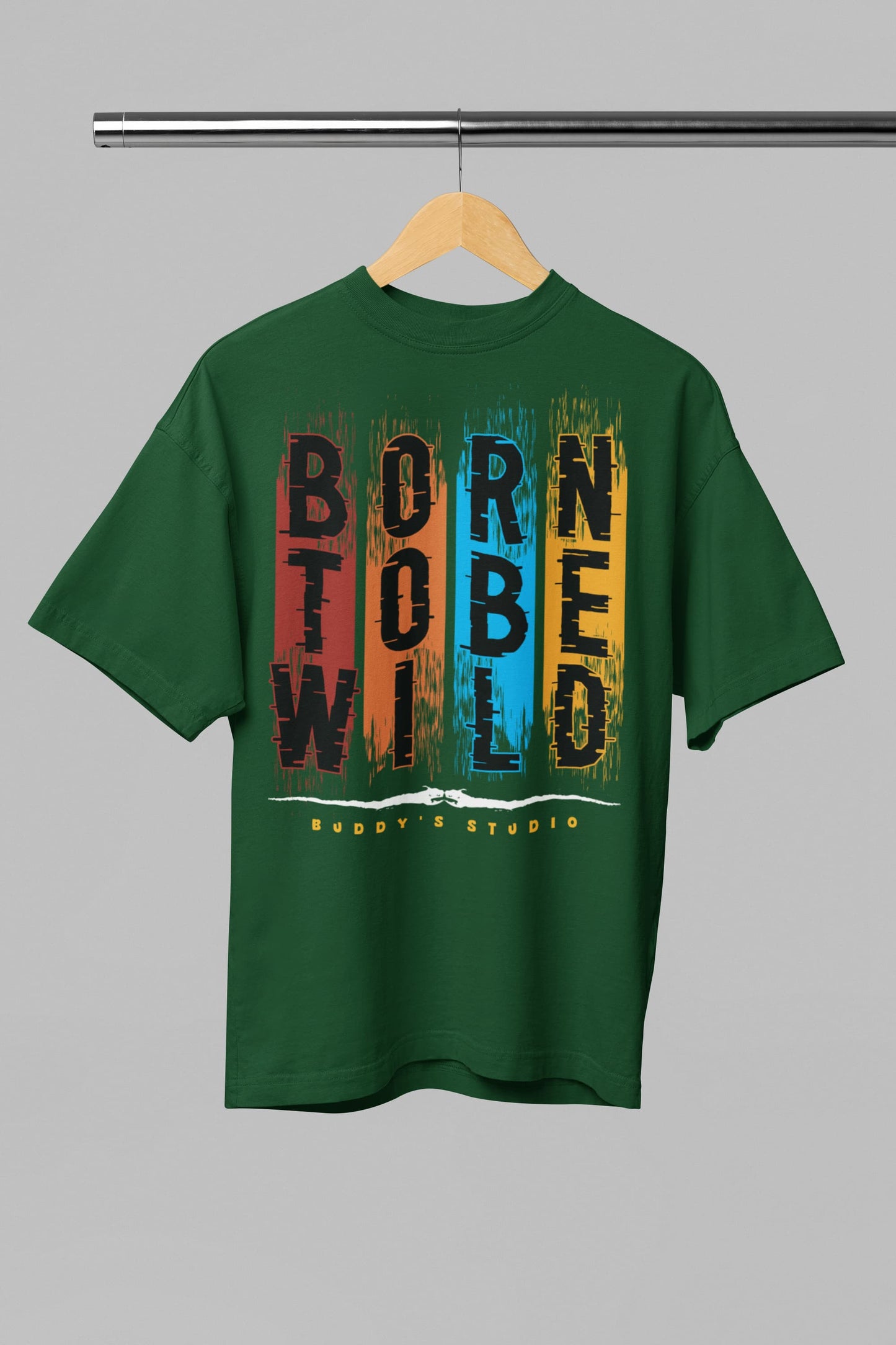 Born To Be Wild - Men's Graphics Oversized Classic T-Shirt