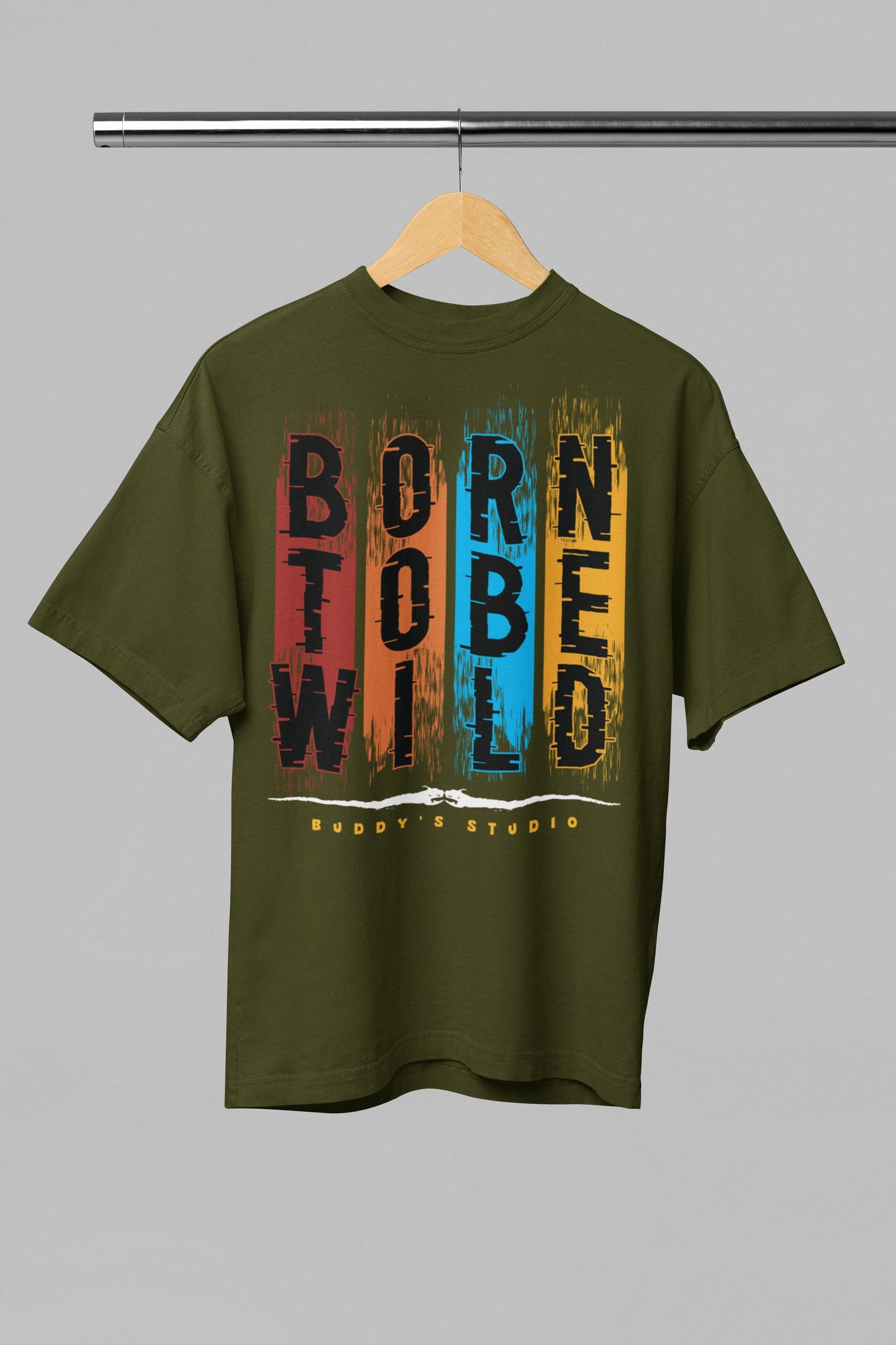 Born To Be Wild - Men's Graphics Oversized Classic T-Shirt