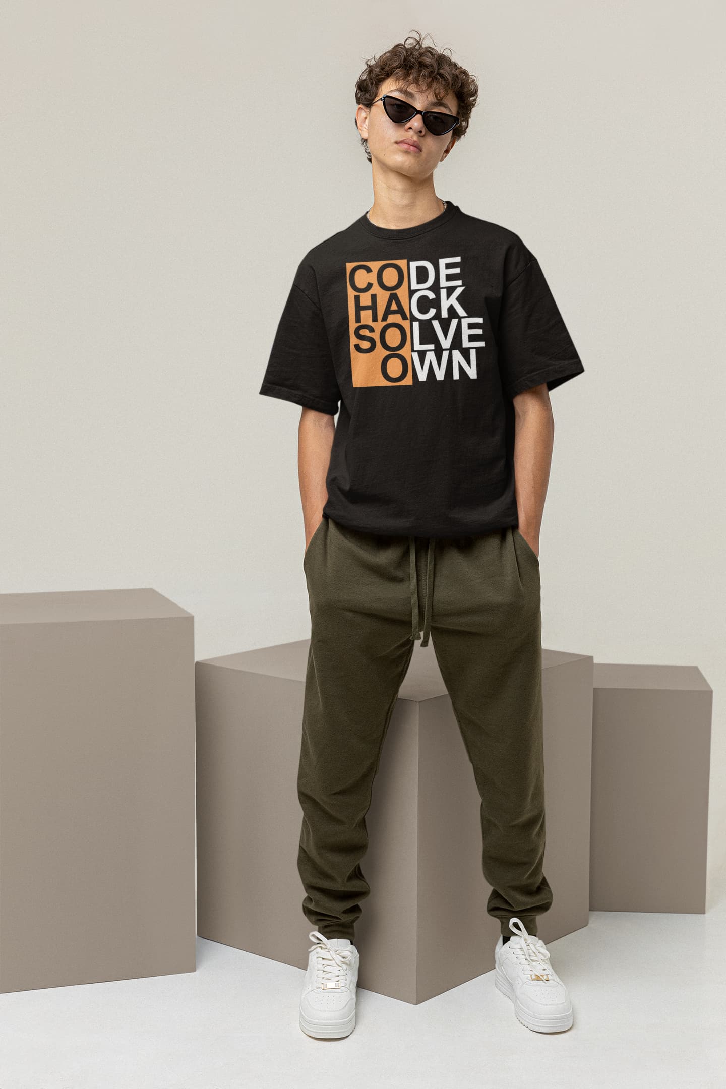 Code Hack Solve Own - Men's Oversized Classic T-Shirt
