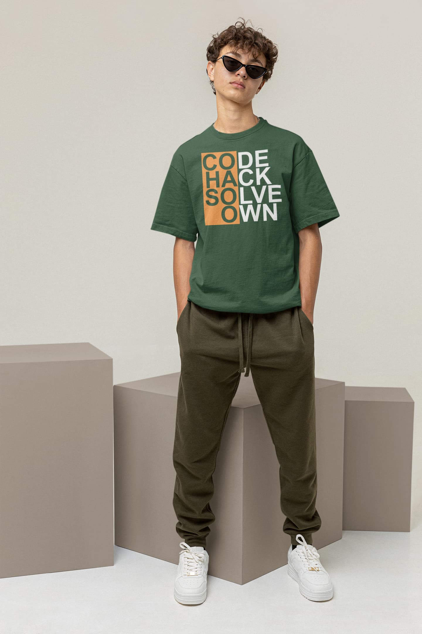 Code Hack Solve Own - Men's Oversized Classic T-Shirt