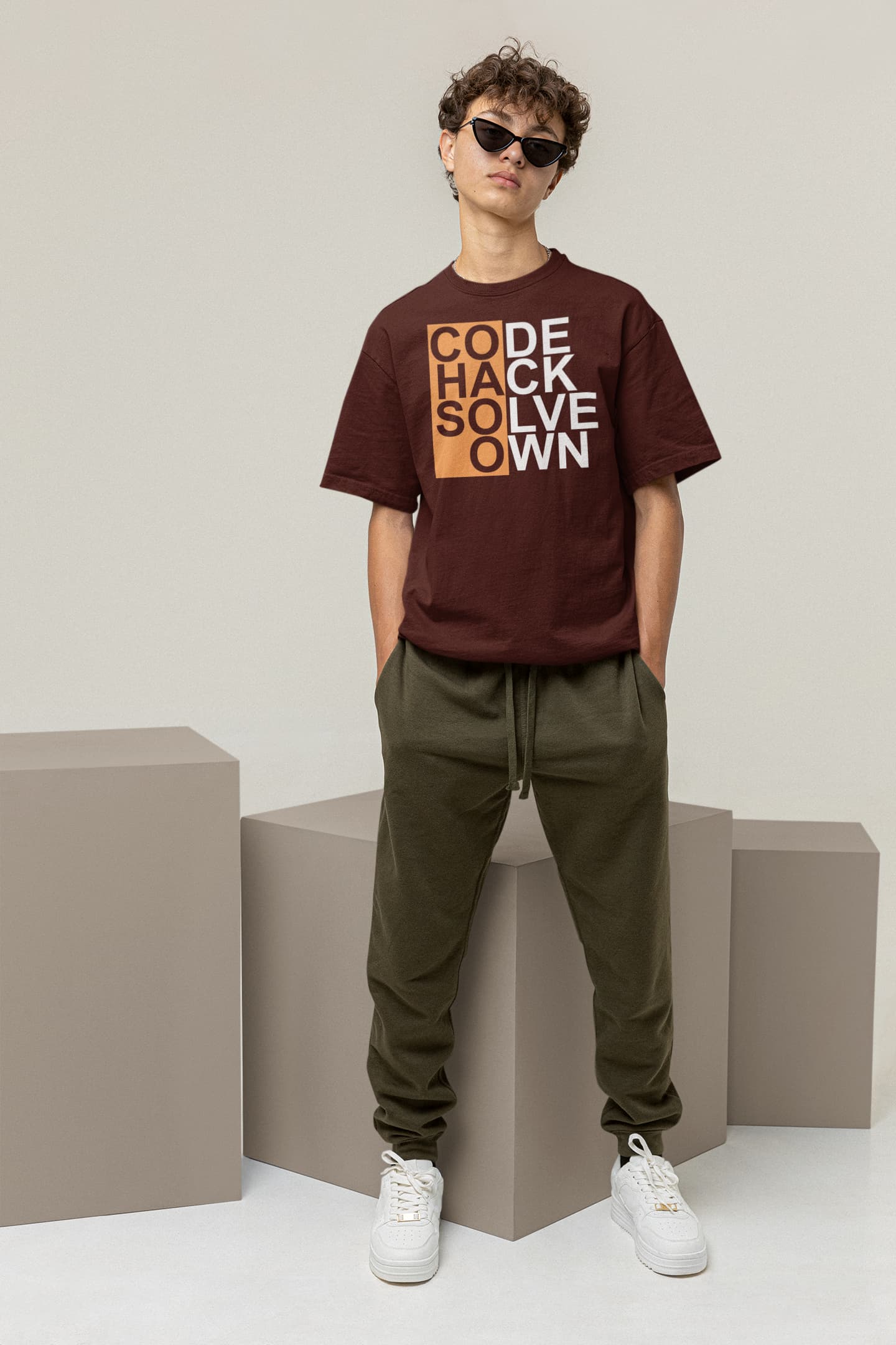 Code Hack Solve Own - Men's Oversized Classic T-Shirt
