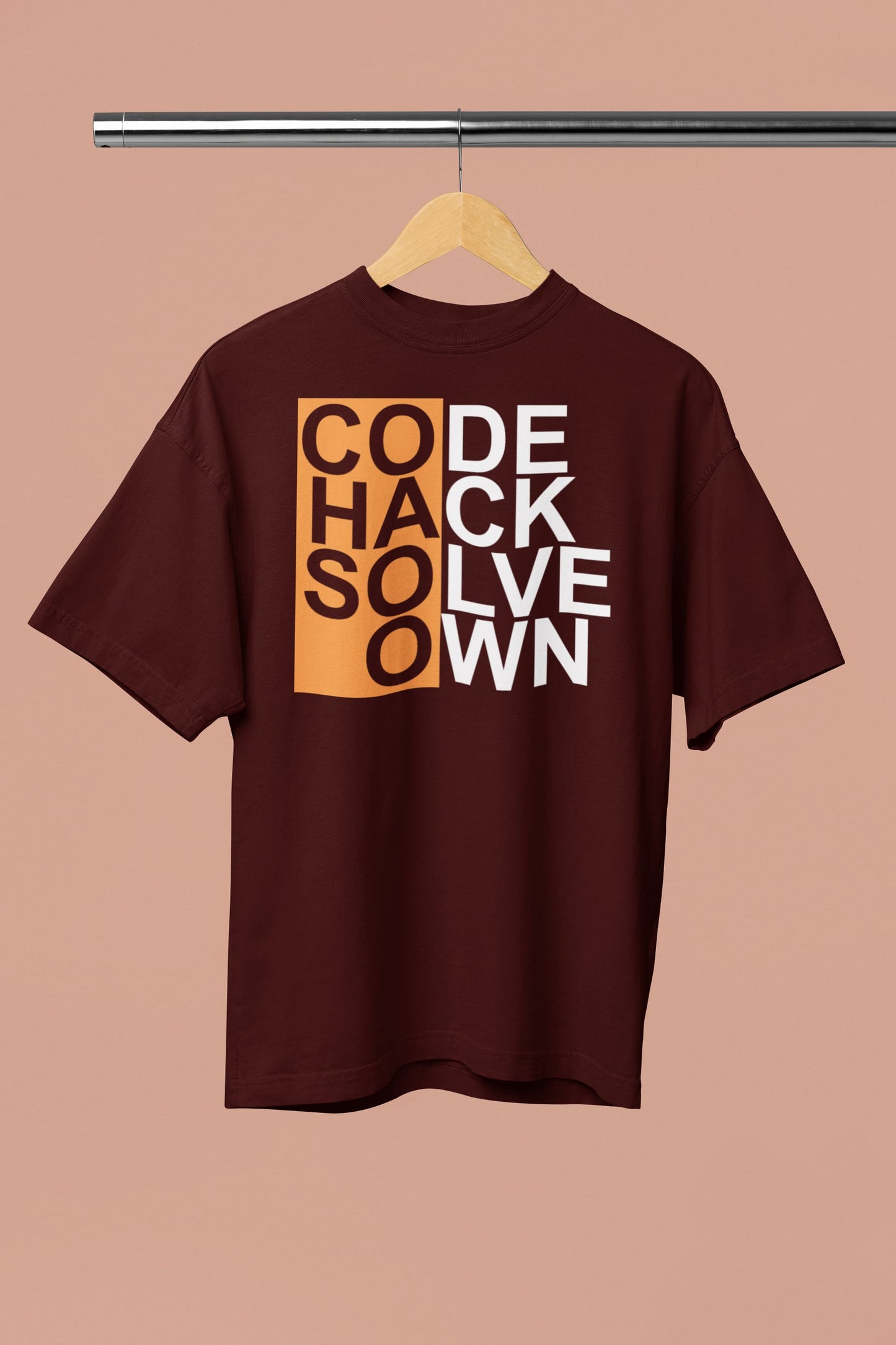 Code Hack Solve Own - Men's Oversized Classic T-Shirt