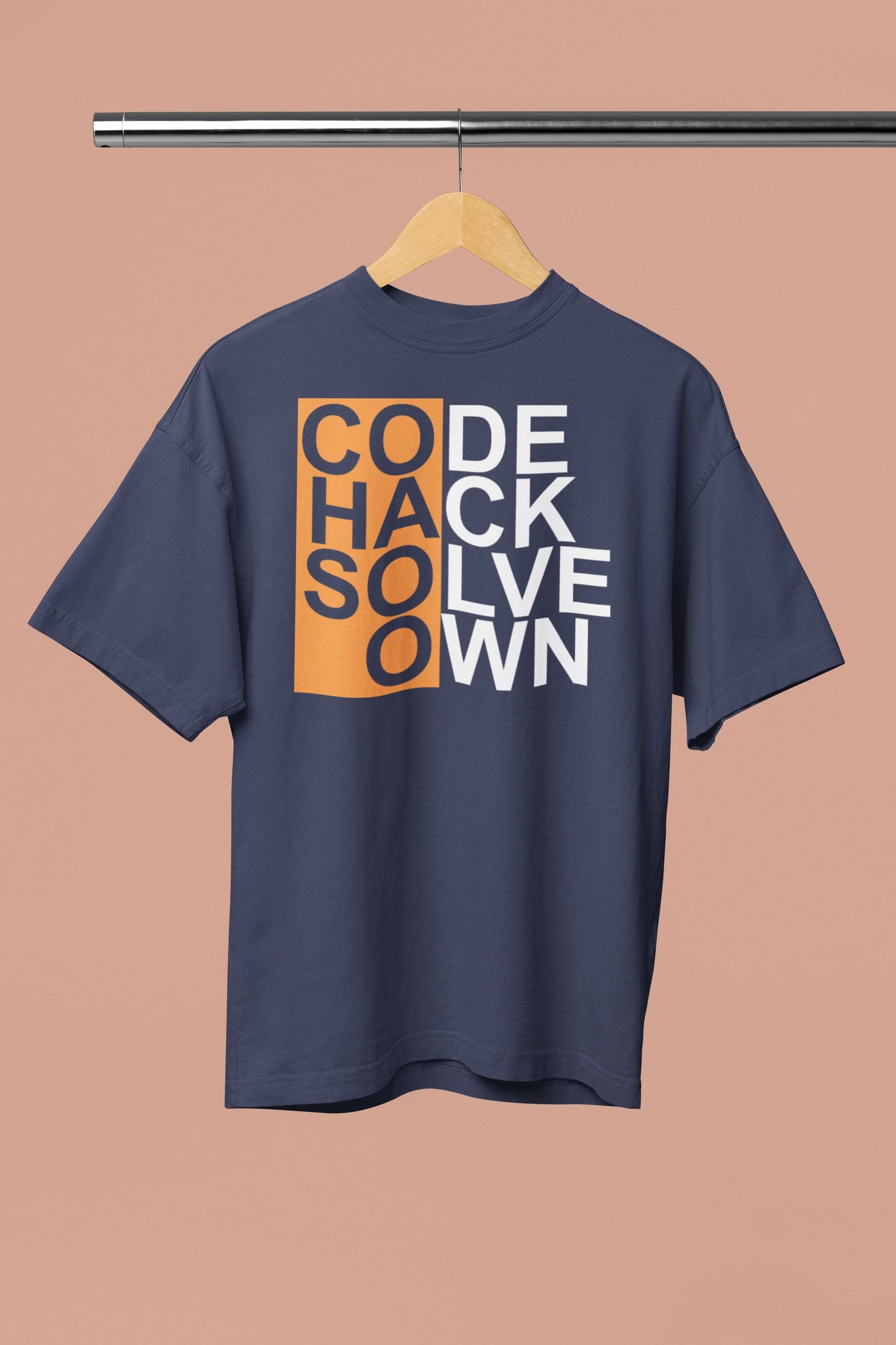 Code Hack Solve Own - Men's Oversized Classic T-Shirt