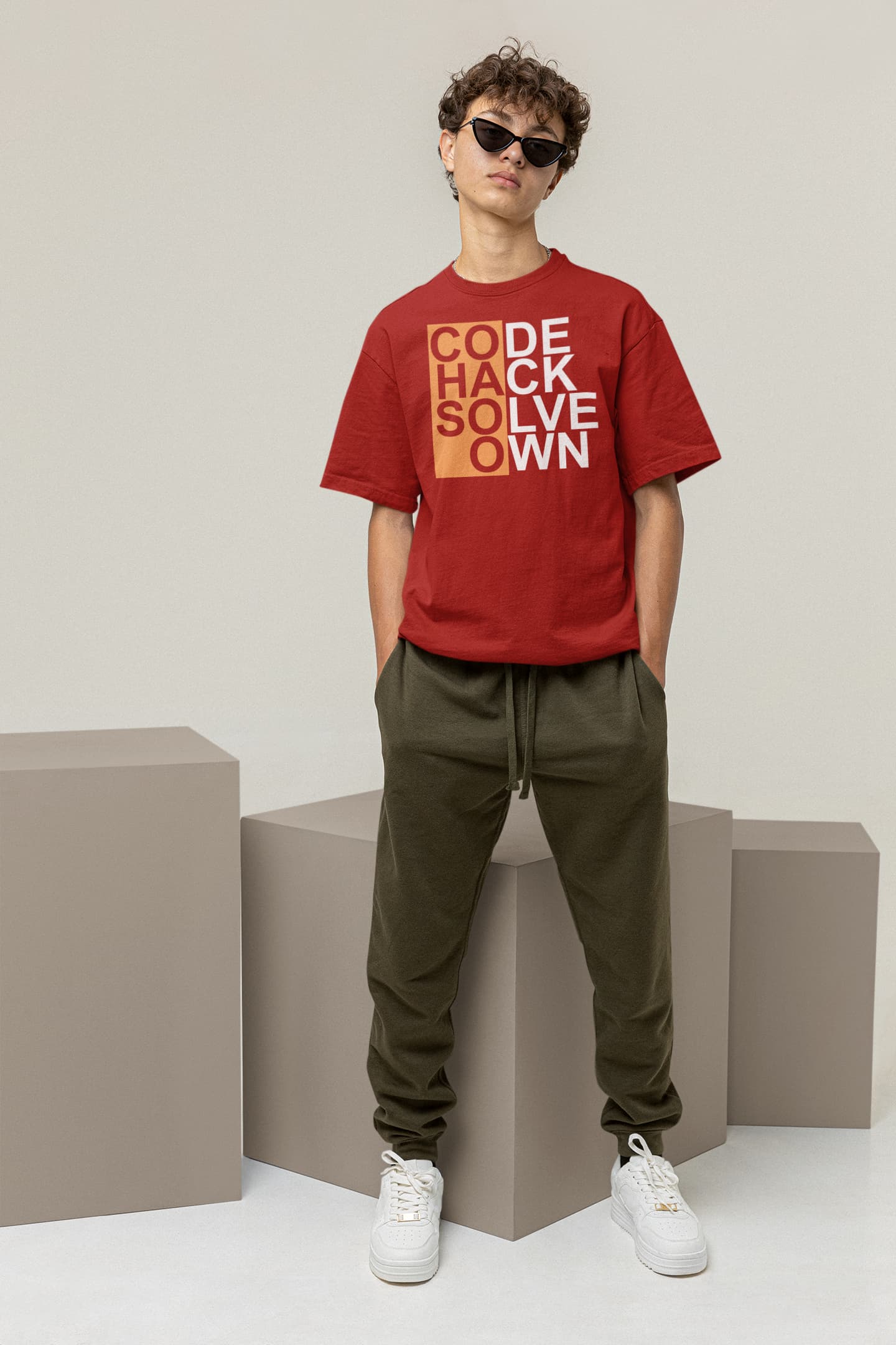Code Hack Solve Own - Men's Oversized Classic T-Shirt