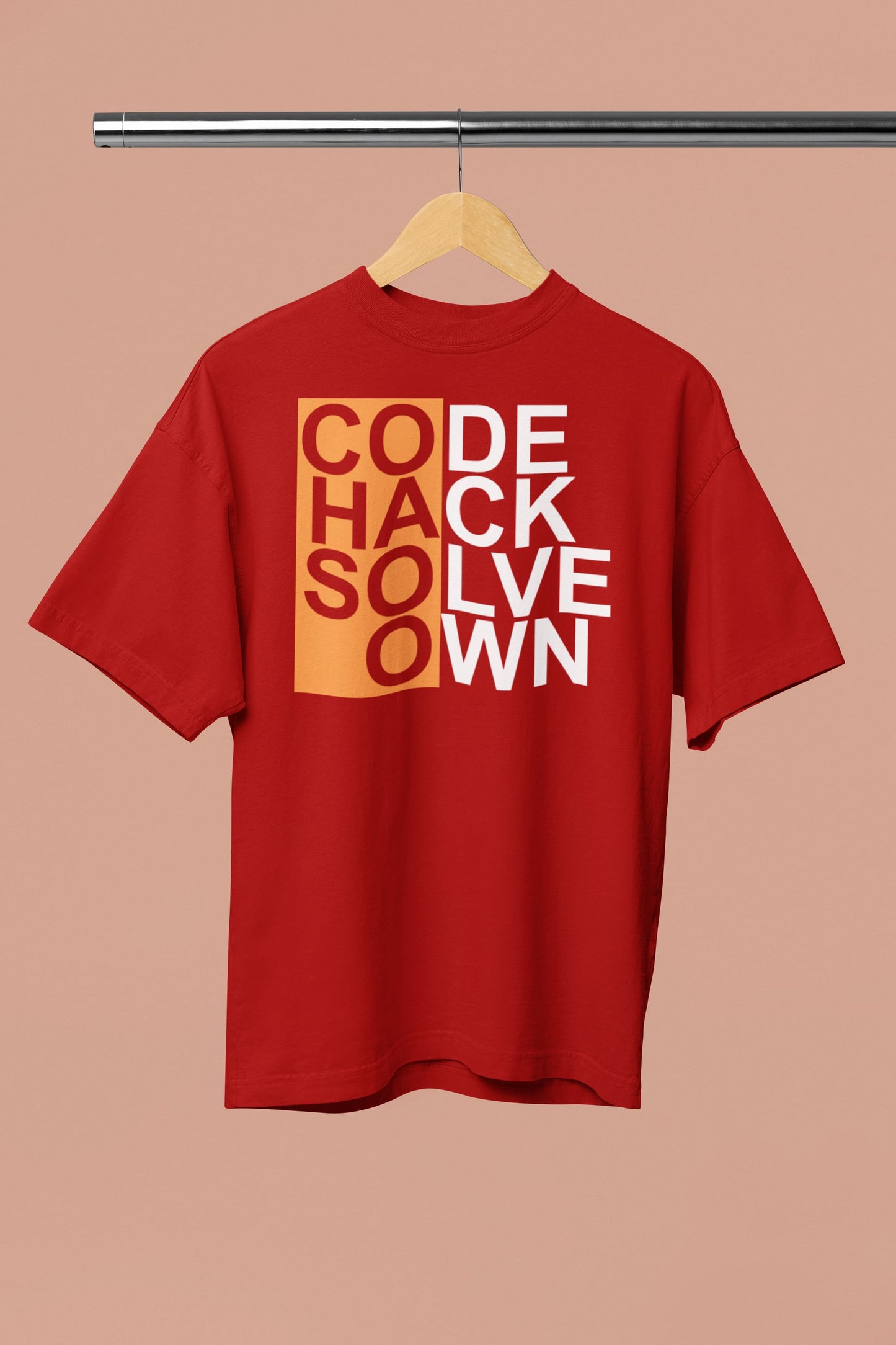 Code Hack Solve Own - Men's Oversized Classic T-Shirt