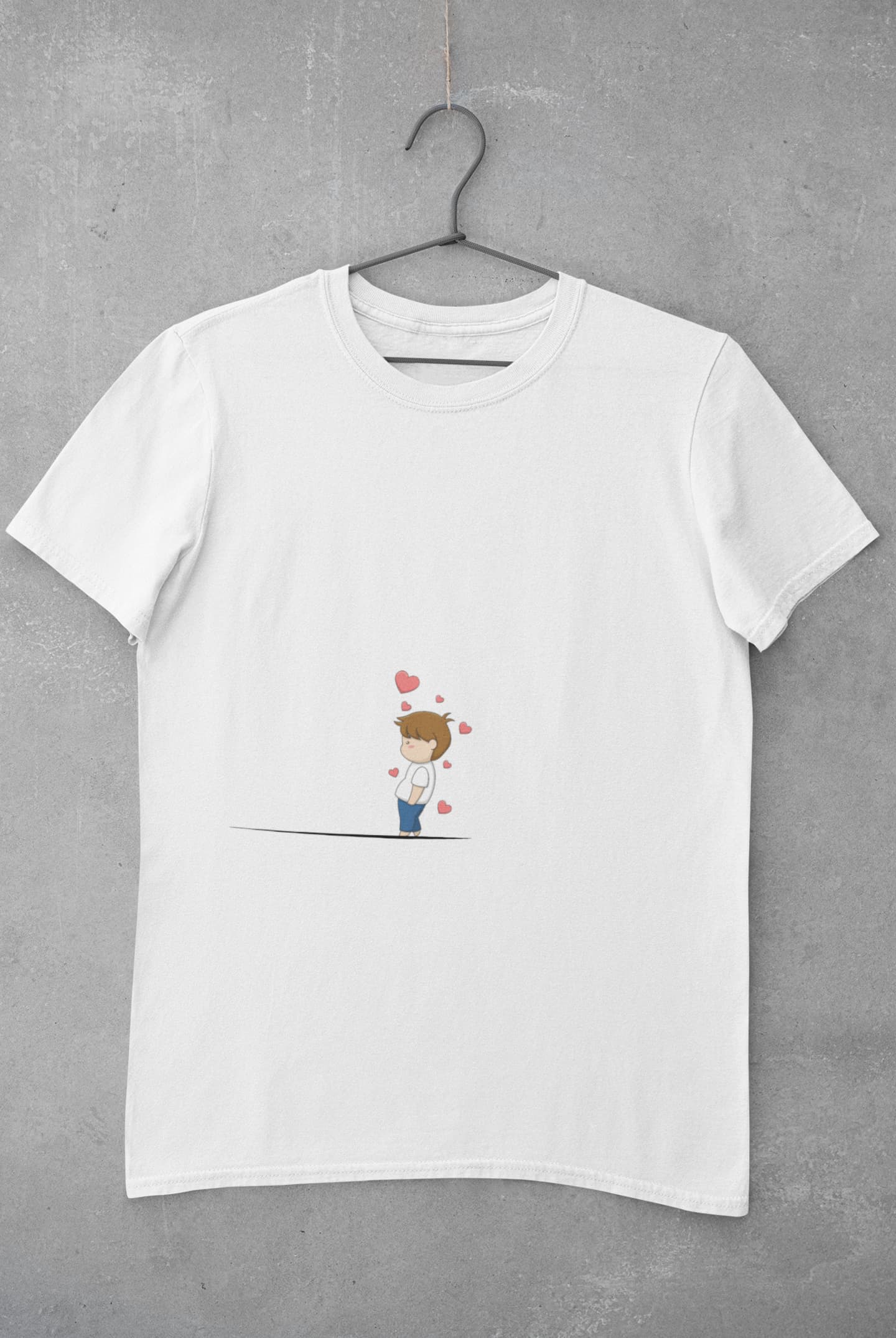 Cute Blushing Couple - Valentines Day Couple T-Shirt White