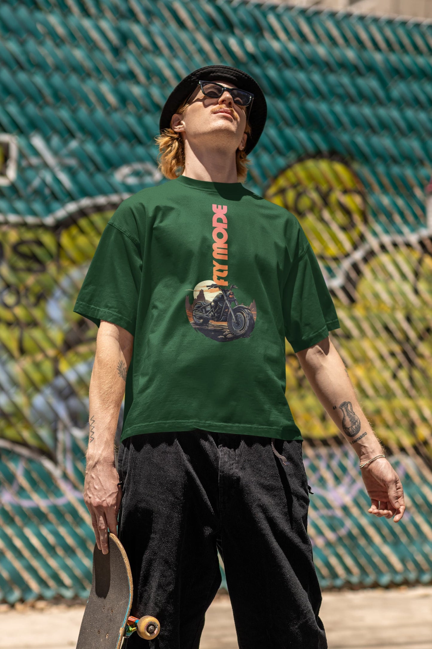 Fly Mode - Men's Biker Oversized Classic T-Shirt