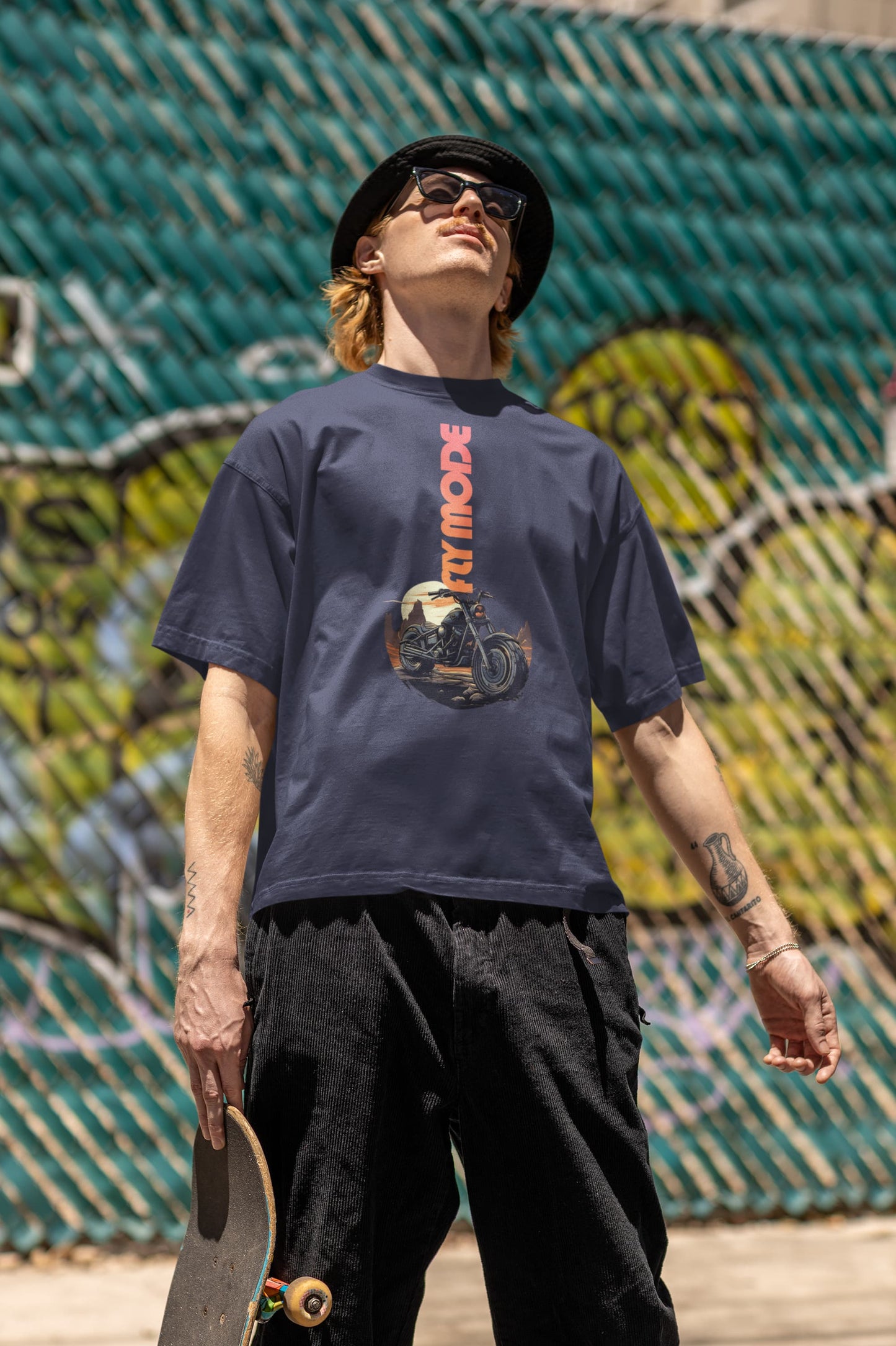 Fly Mode - Men's Biker Oversized Classic T-Shirt