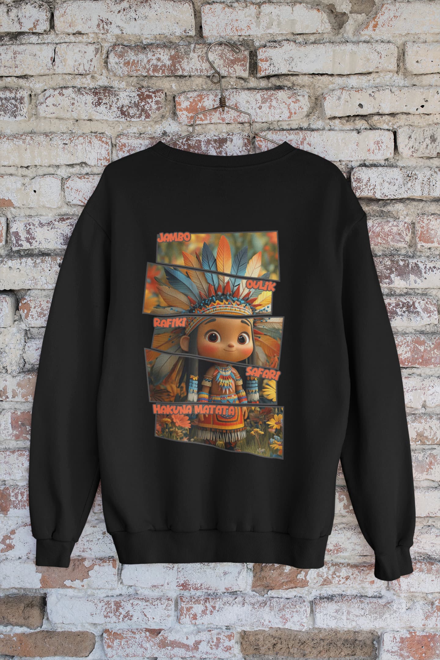 Hakuna Matata - Women's African Jungle Back Printed Sweatshirt
