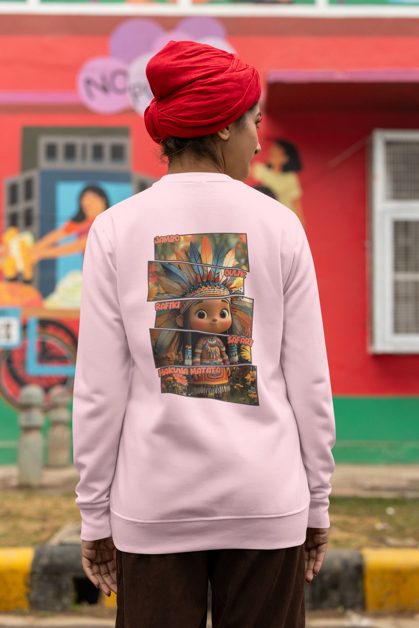 Hakuna Matata - Women's African Jungle Back Printed Sweatshirt