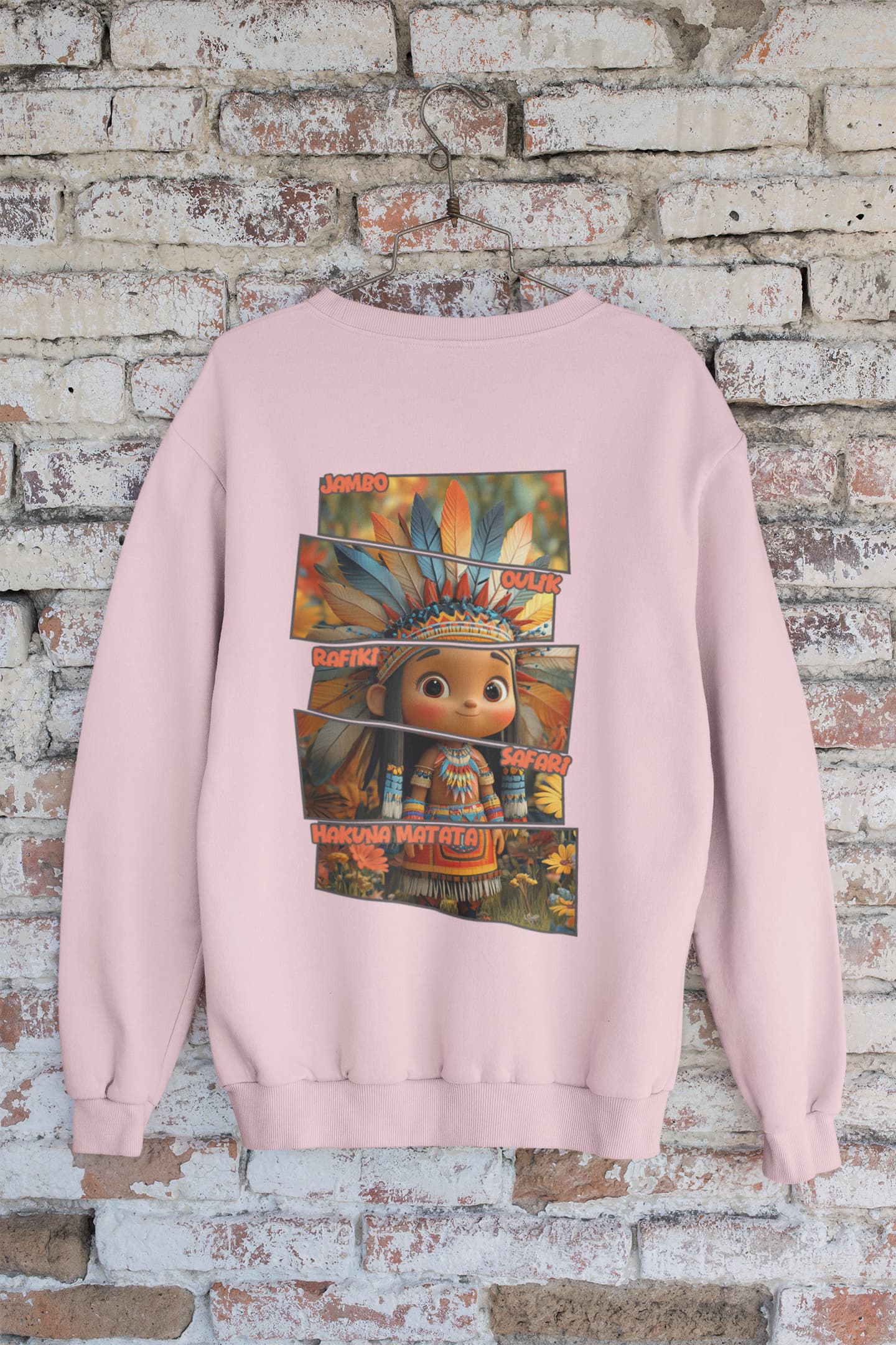 Hakuna Matata - Women's African Jungle Back Printed Sweatshirt