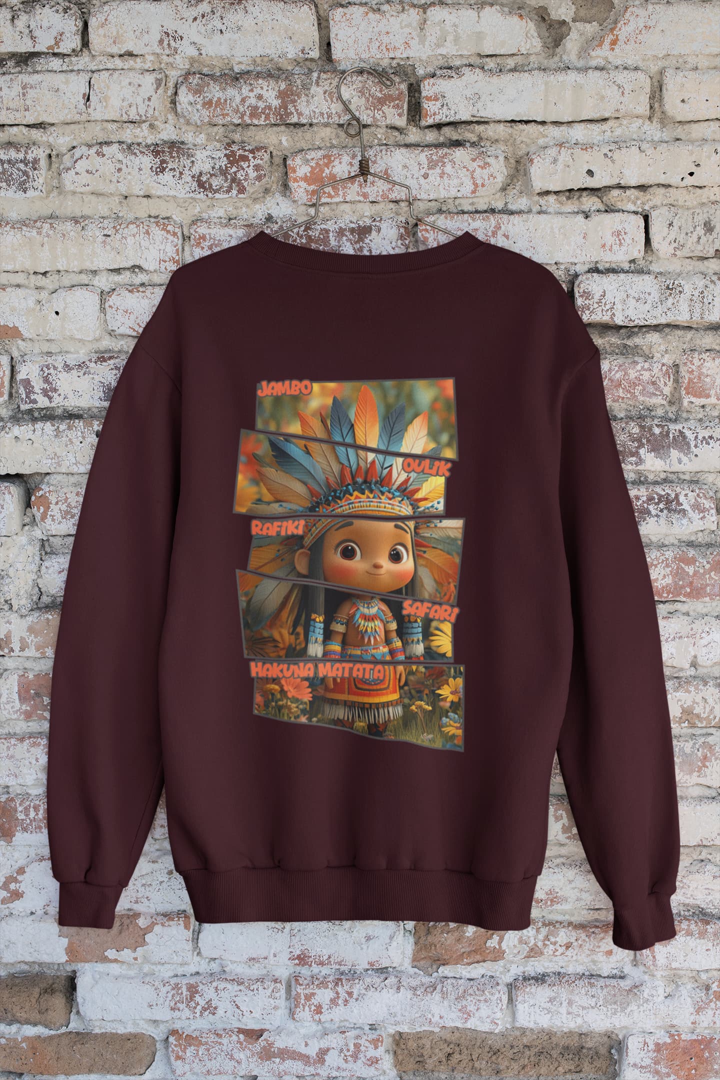 Hakuna Matata - Women's African Jungle Back Printed Sweatshirt