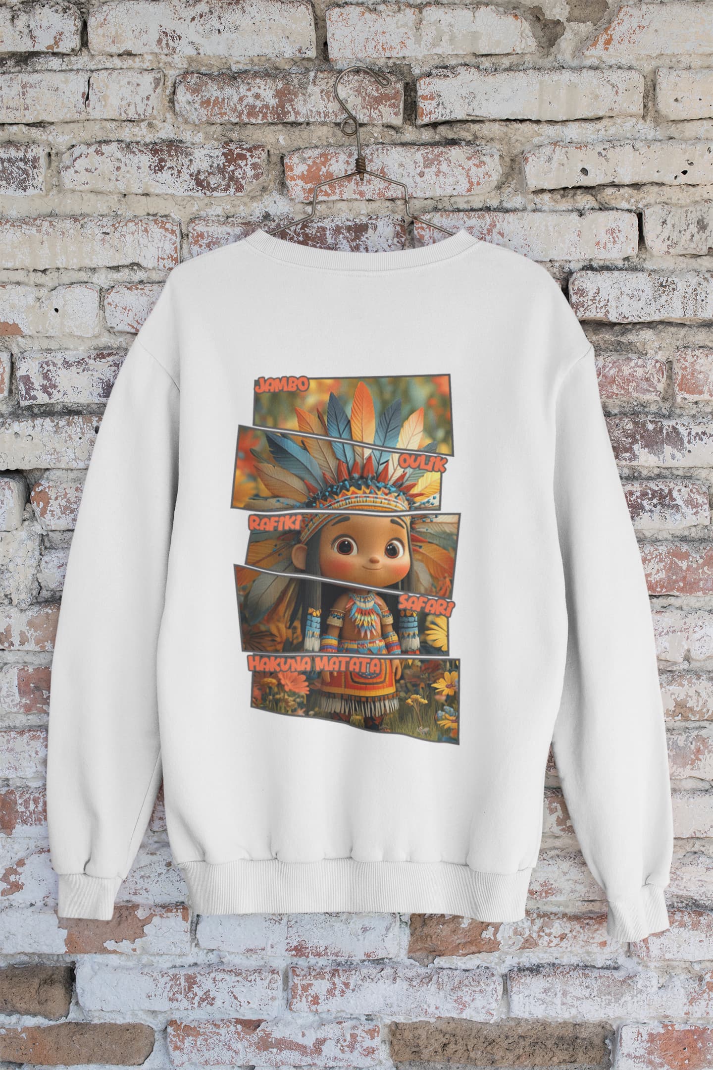 Hakuna Matata - Women's African Jungle Back Printed Sweatshirt
