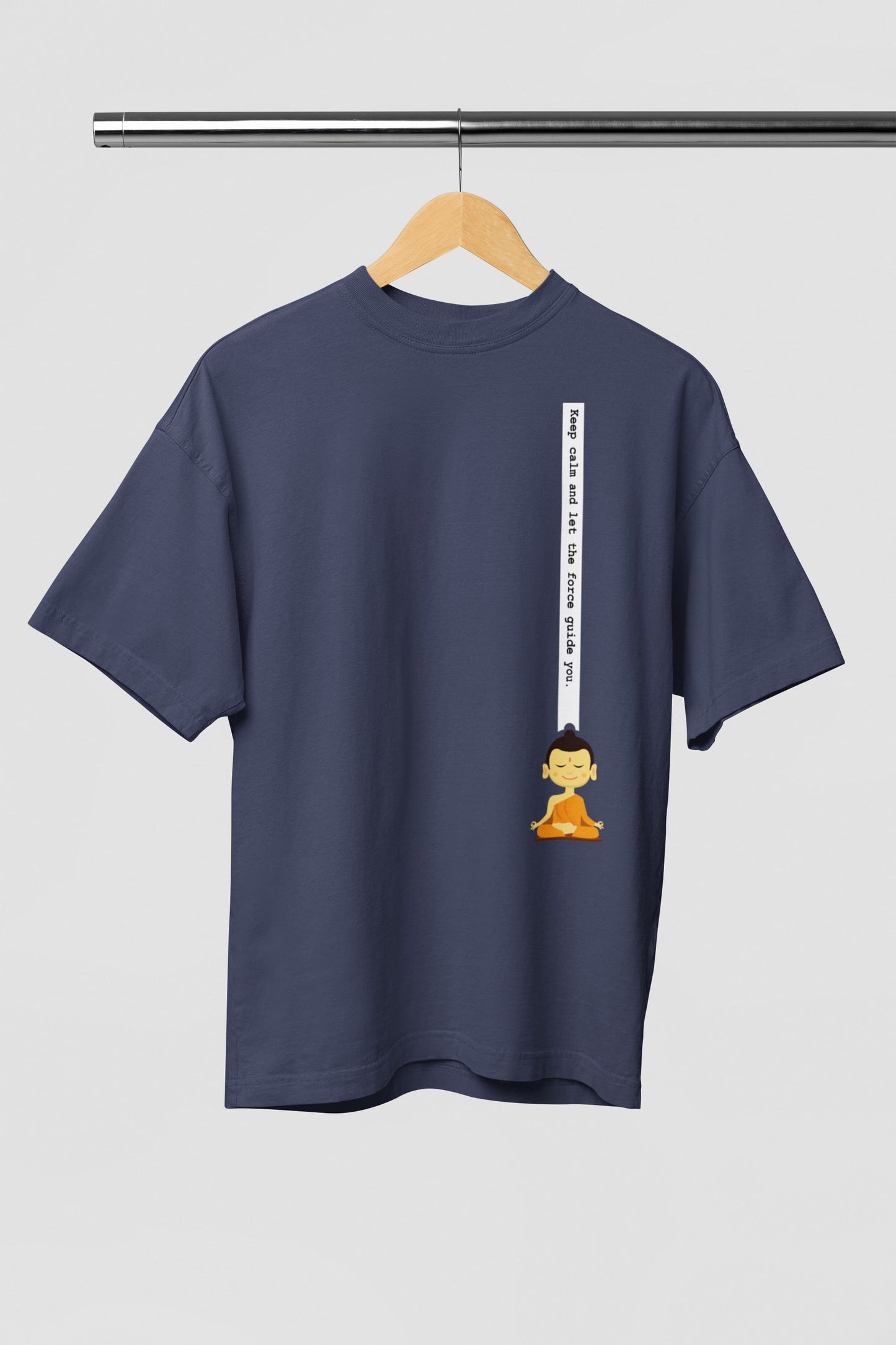 Keep Calm Buddha - Men's Oversized Classic T-Shirt