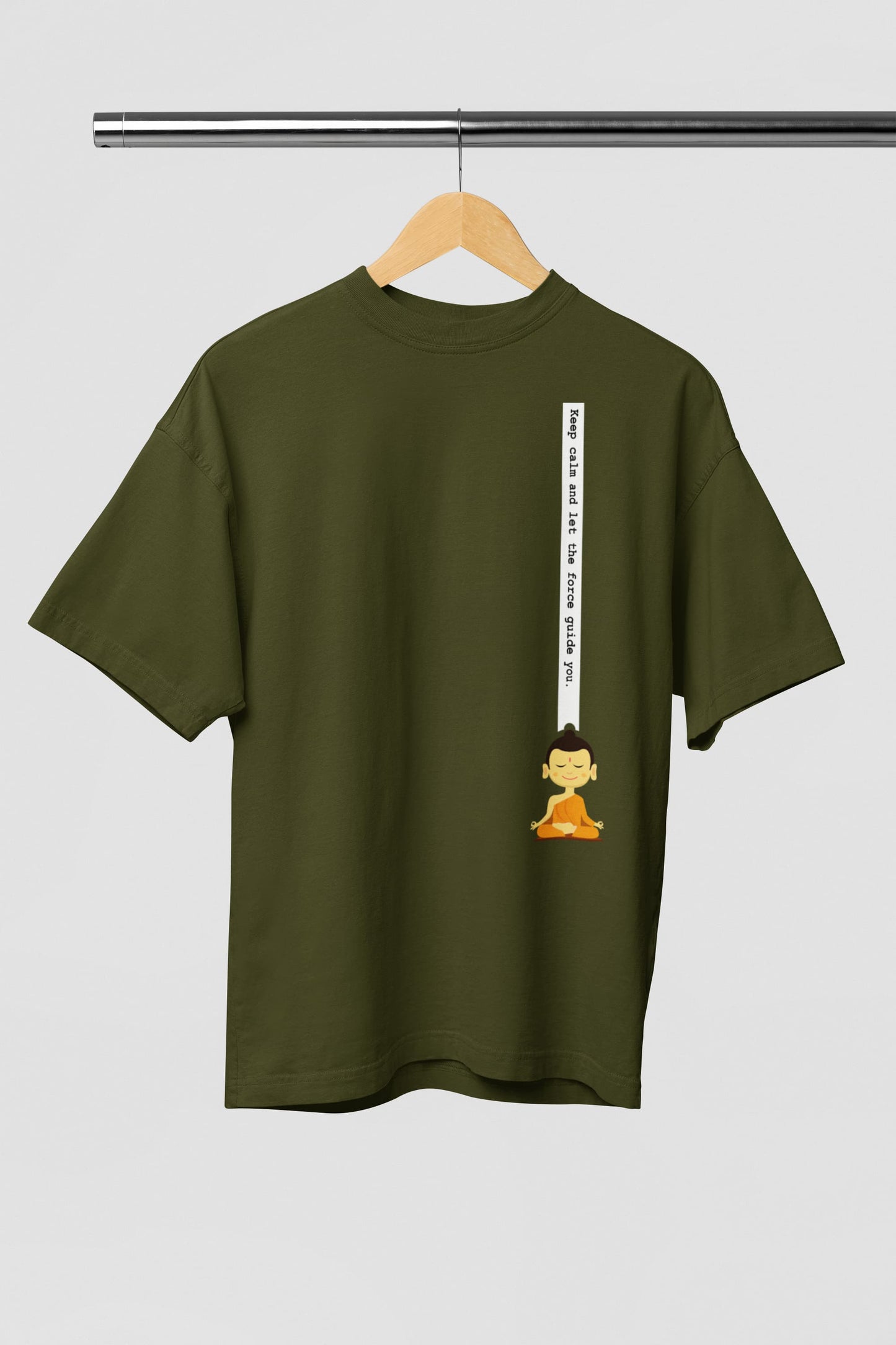 Keep Calm Buddha - Men's Oversized Classic T-Shirt