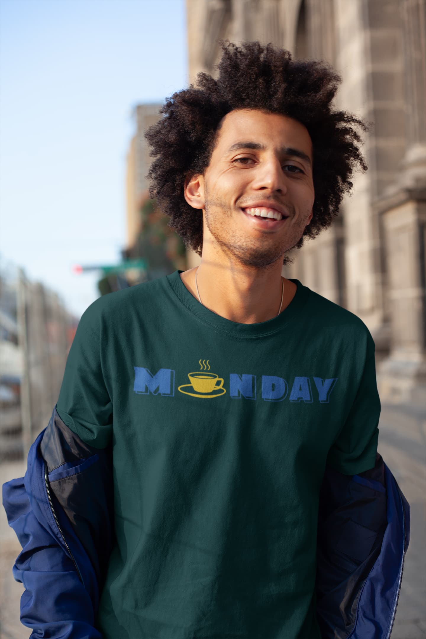 Monday - Men Round Neck Half Sleeve T-Shirt