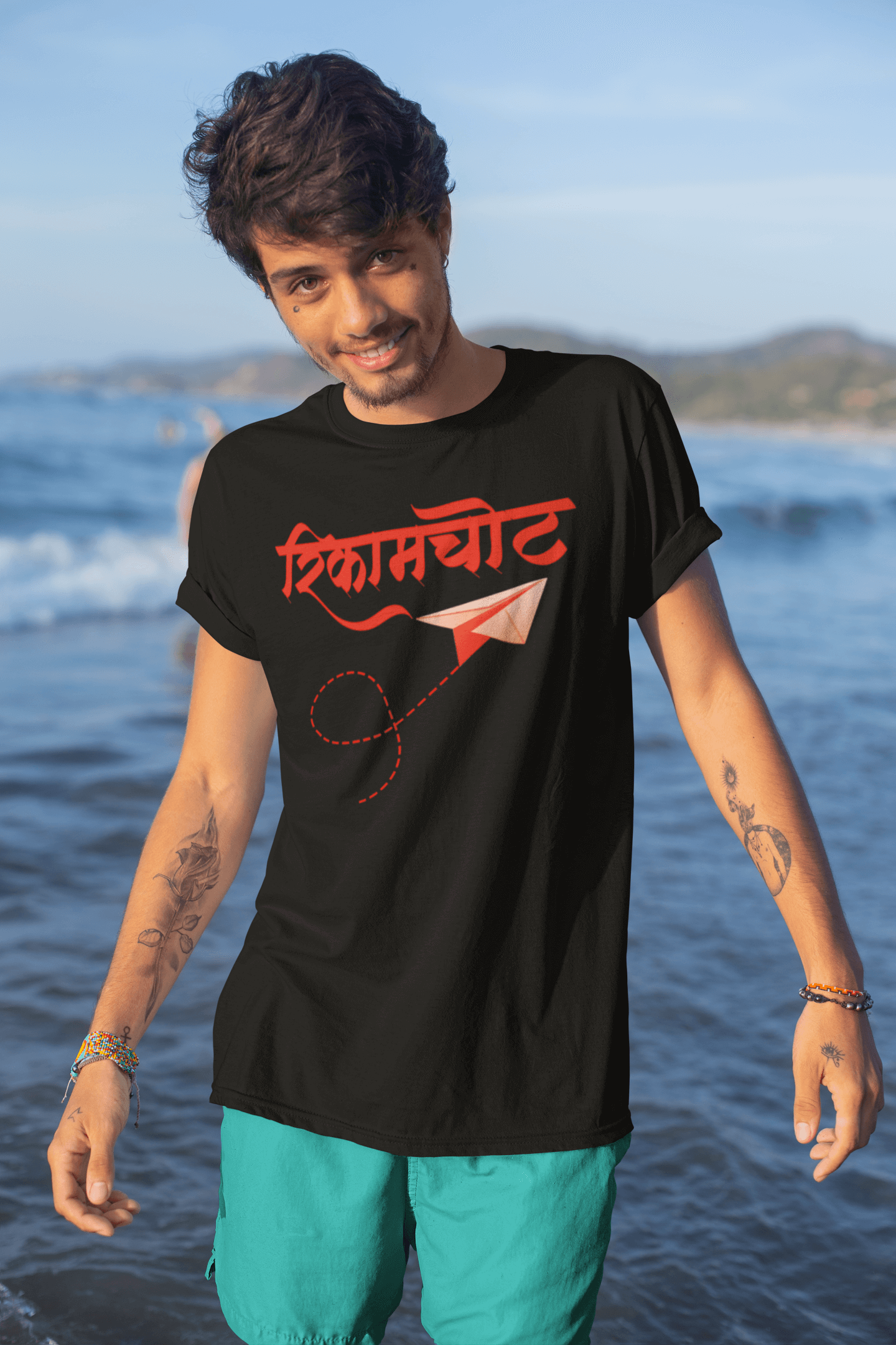 Rikamchot - Men’s Round Neck Half Sleeve T-Shirt