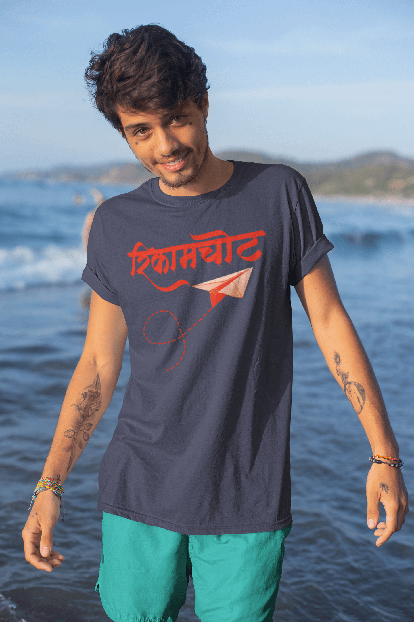 Rikamchot - Men’s Round Neck Half Sleeve T-Shirt
