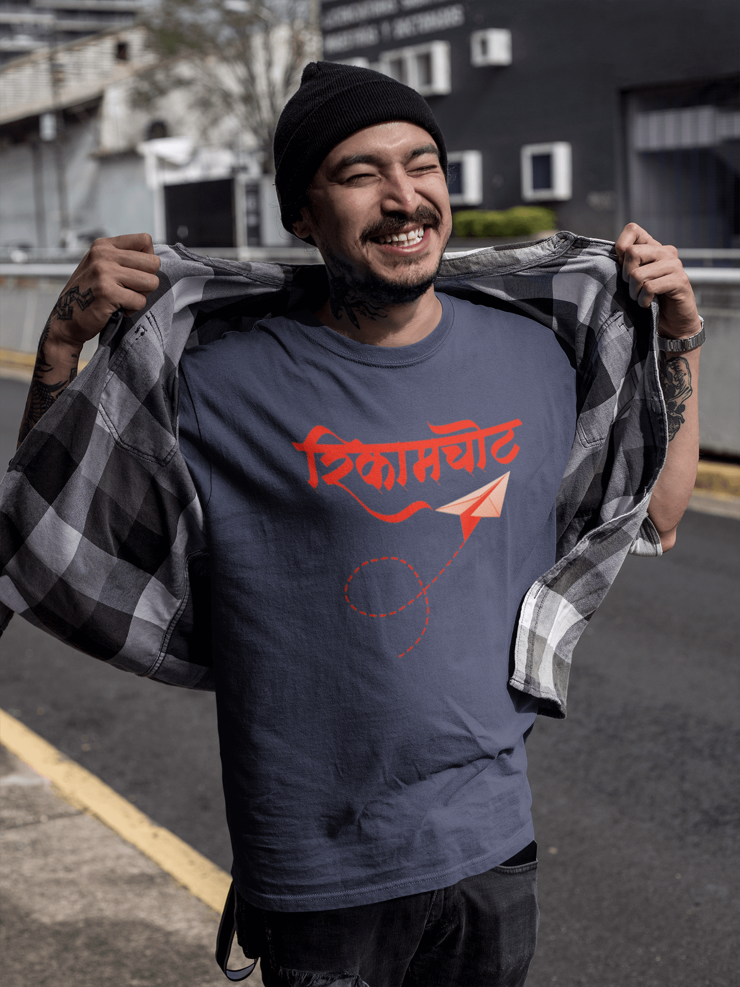 Rikamchot - Men’s Round Neck Half Sleeve T-Shirt
