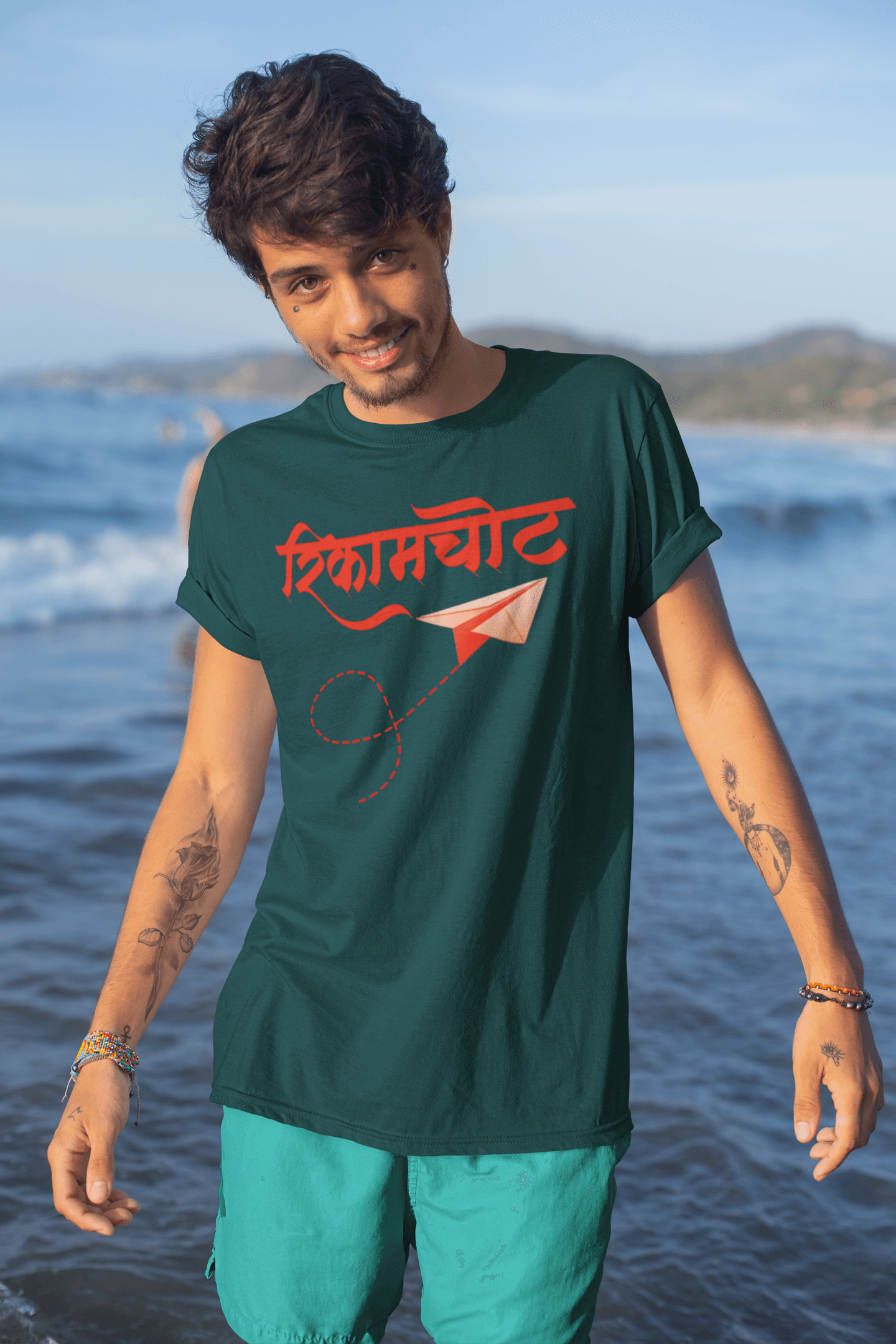 Rikamchot - Men’s Round Neck Half Sleeve T-Shirt