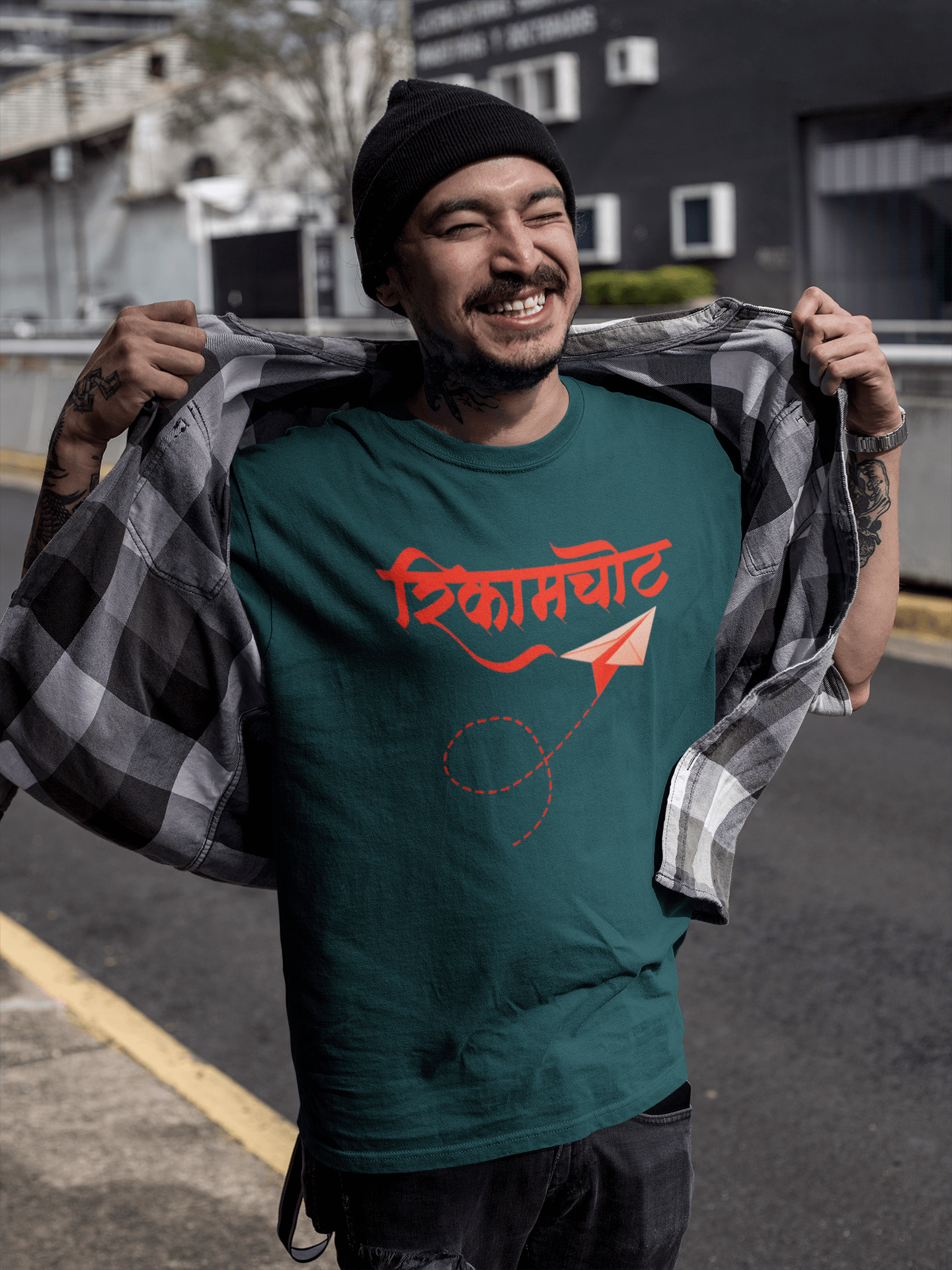Rikamchot - Men’s Round Neck Half Sleeve T-Shirt
