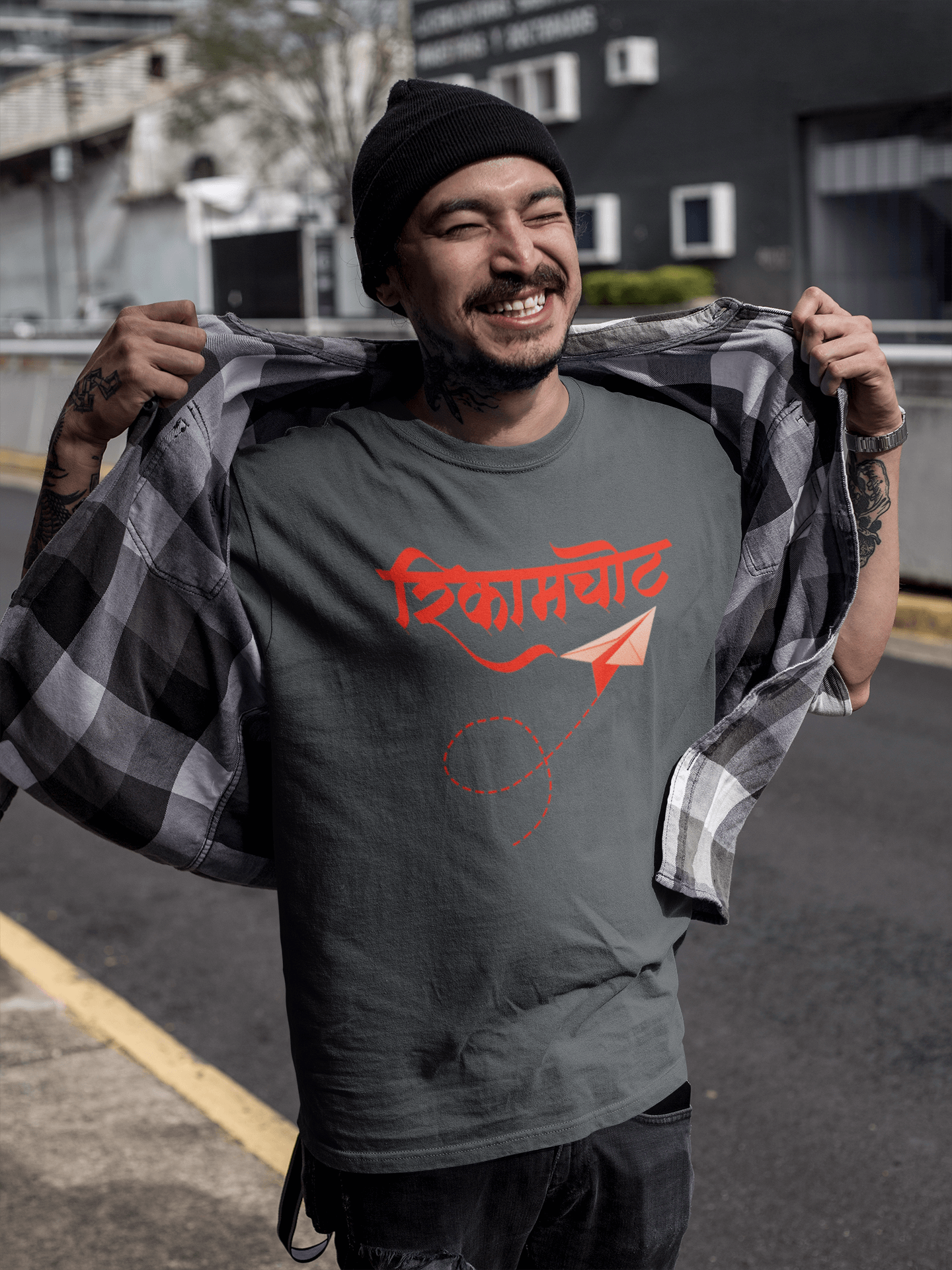 Rikamchot - Men’s Round Neck Half Sleeve T-Shirt