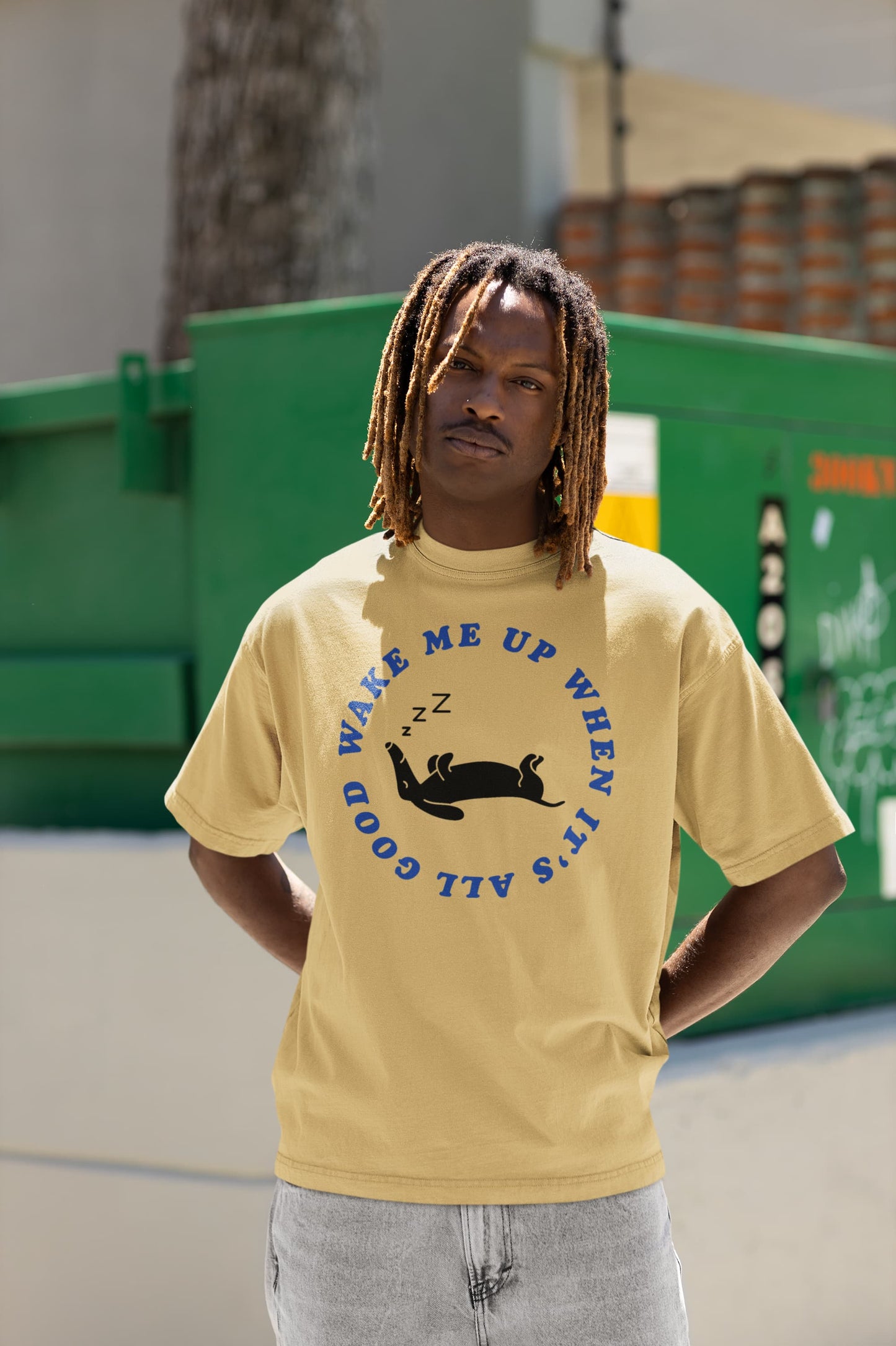 Wake Me Up - Men's Oversized Standard T-Shirt
