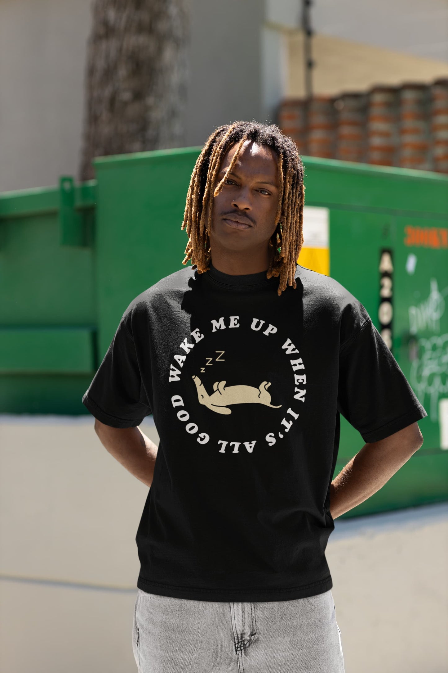 Wake Me Up - Men's Oversized Standard T-Shirt