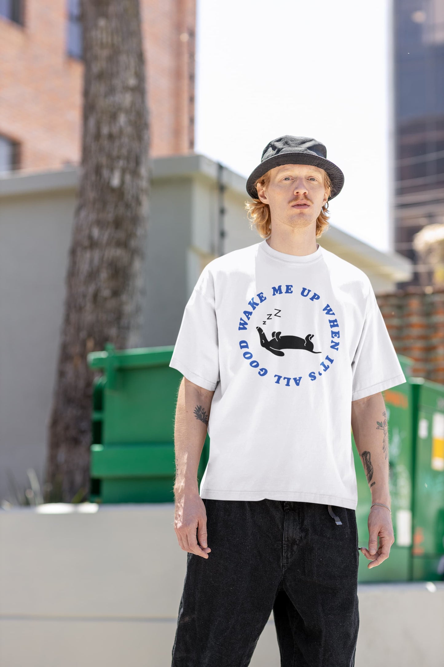 Wake Me Up - Men's Oversized Standard T-Shirt
