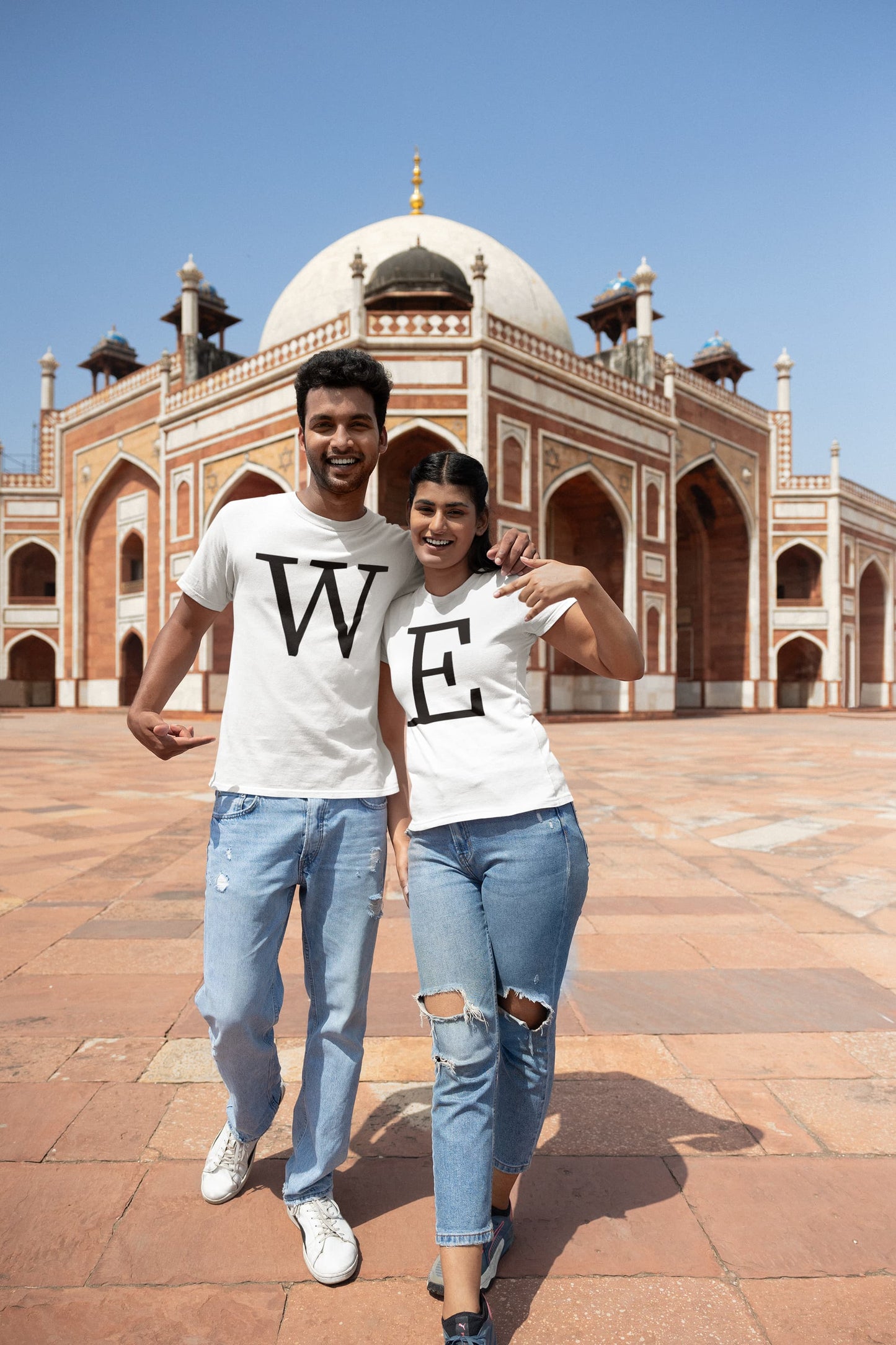 WE - Couple T-Shirt Set White
