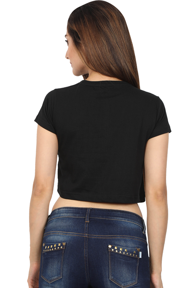 Bloom Like a Rose - Women Crop Top  - Embroidery Printed