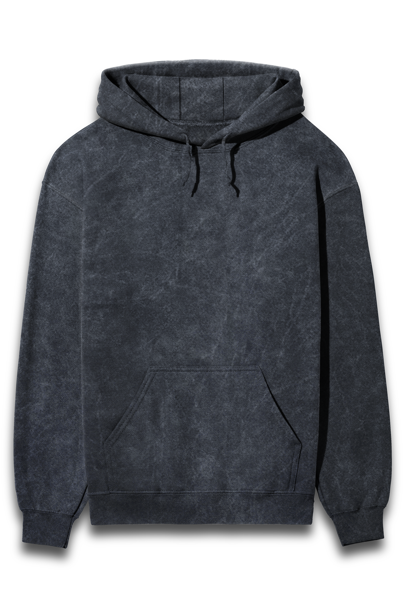 Men Acid Wash Hooded Sweatshirt