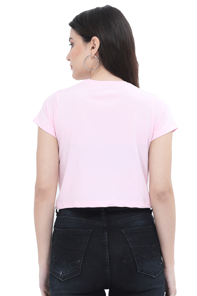 Bloom Like a Rose - Women Crop Top  - Embroidery Printed