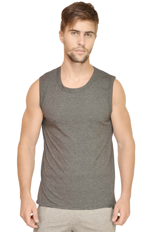 Men Round Neck Gym Vest