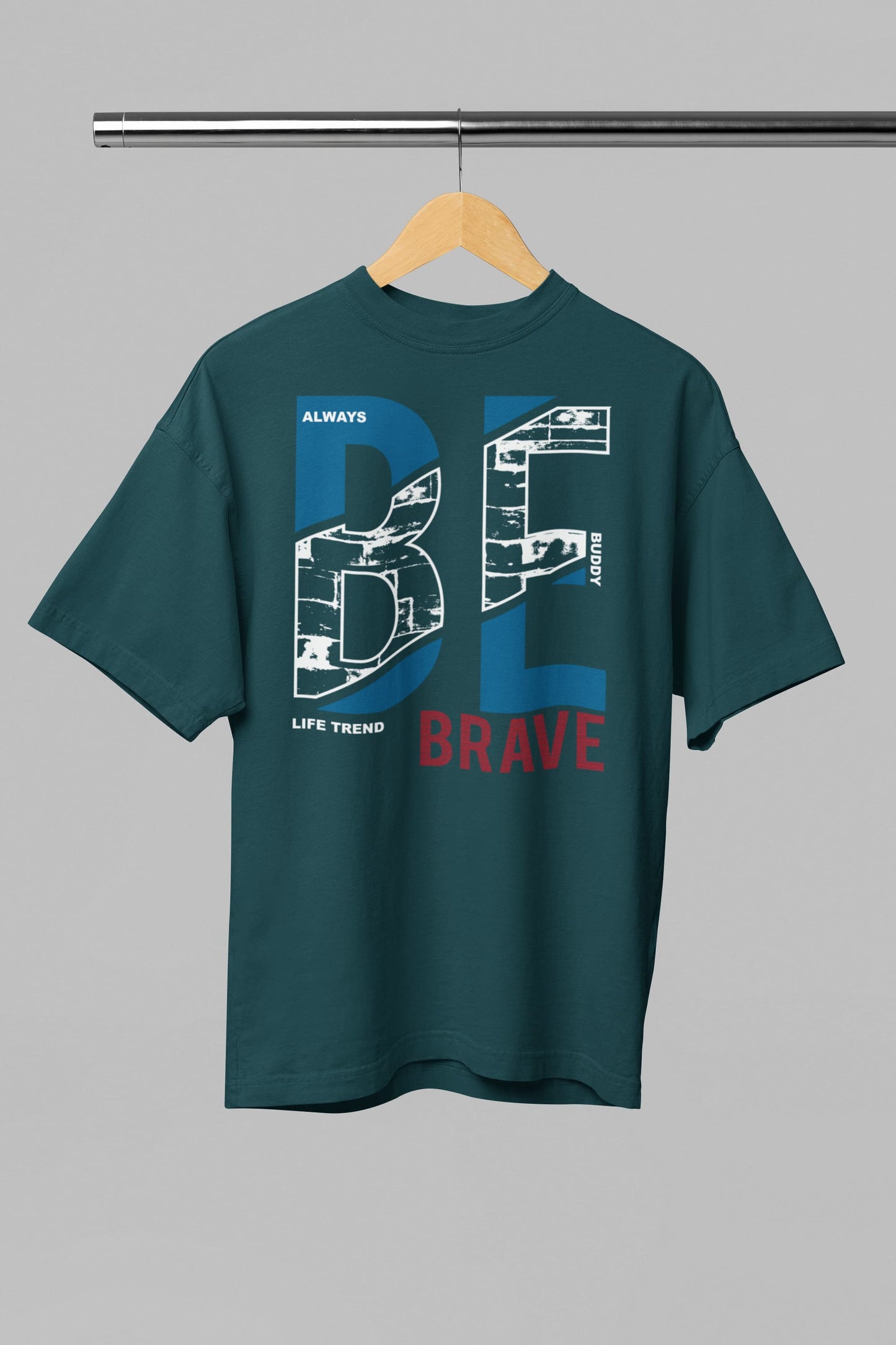 Be Brave Graphics - Men's Oversized Classic T-Shirt