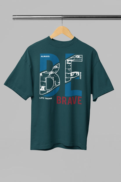 Be Brave Graphics - Men's Oversized Classic T-Shirt