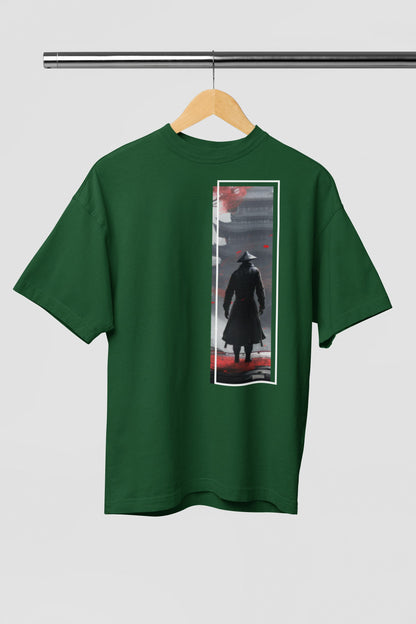 Black Ninja Anime - Men's Oversized Classic T-Shirt