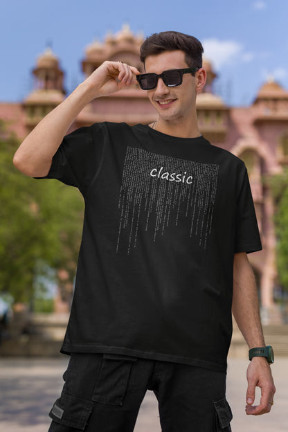 Classic - Men's Typography Oversized Classic T-Shirt