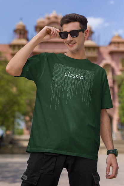 Classic - Men's Typography Oversized Classic T-Shirt