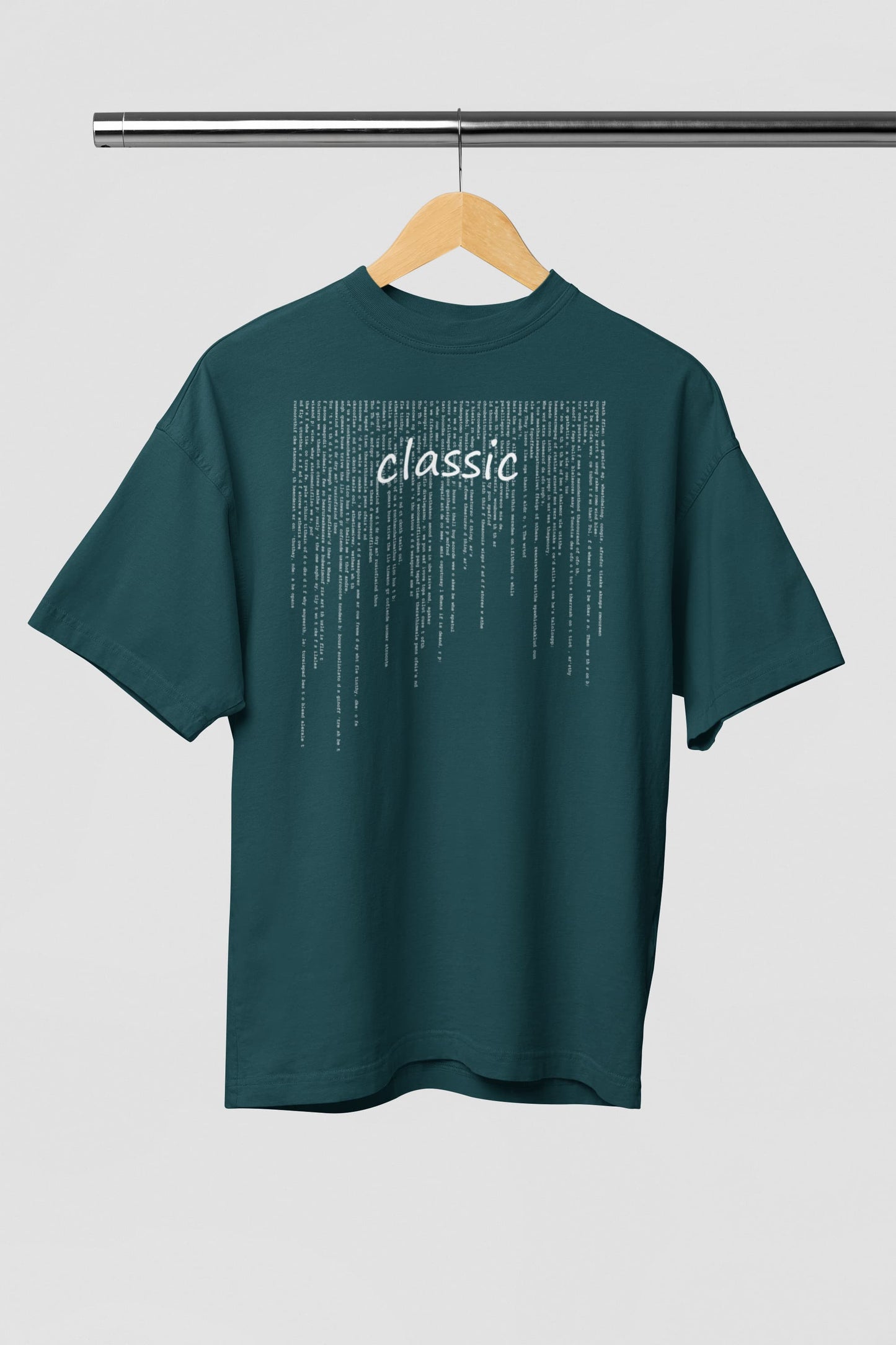 Classic - Men's Typography Oversized Classic T-Shirt