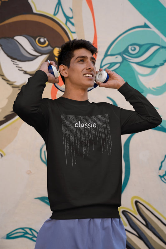 Classic - Men's Typography Sweatshirt